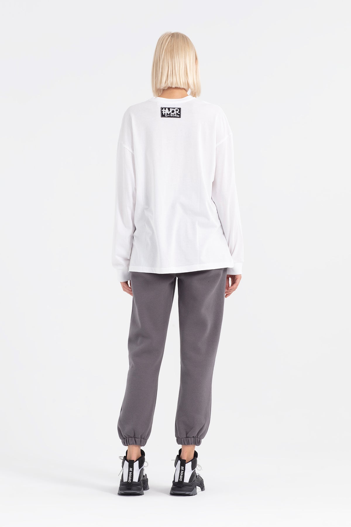 Beyaz Uzun T-shirt 12356