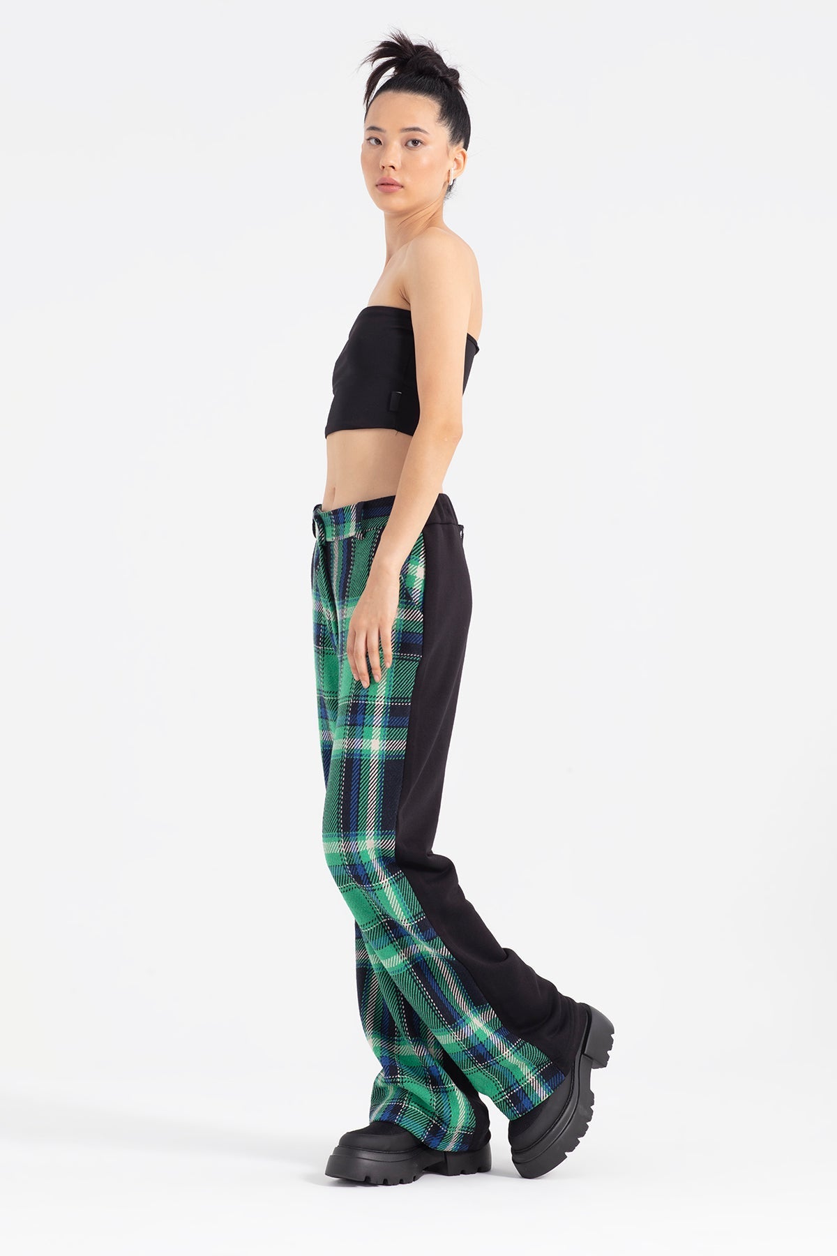 Yesil Siyah Pantolon 12371