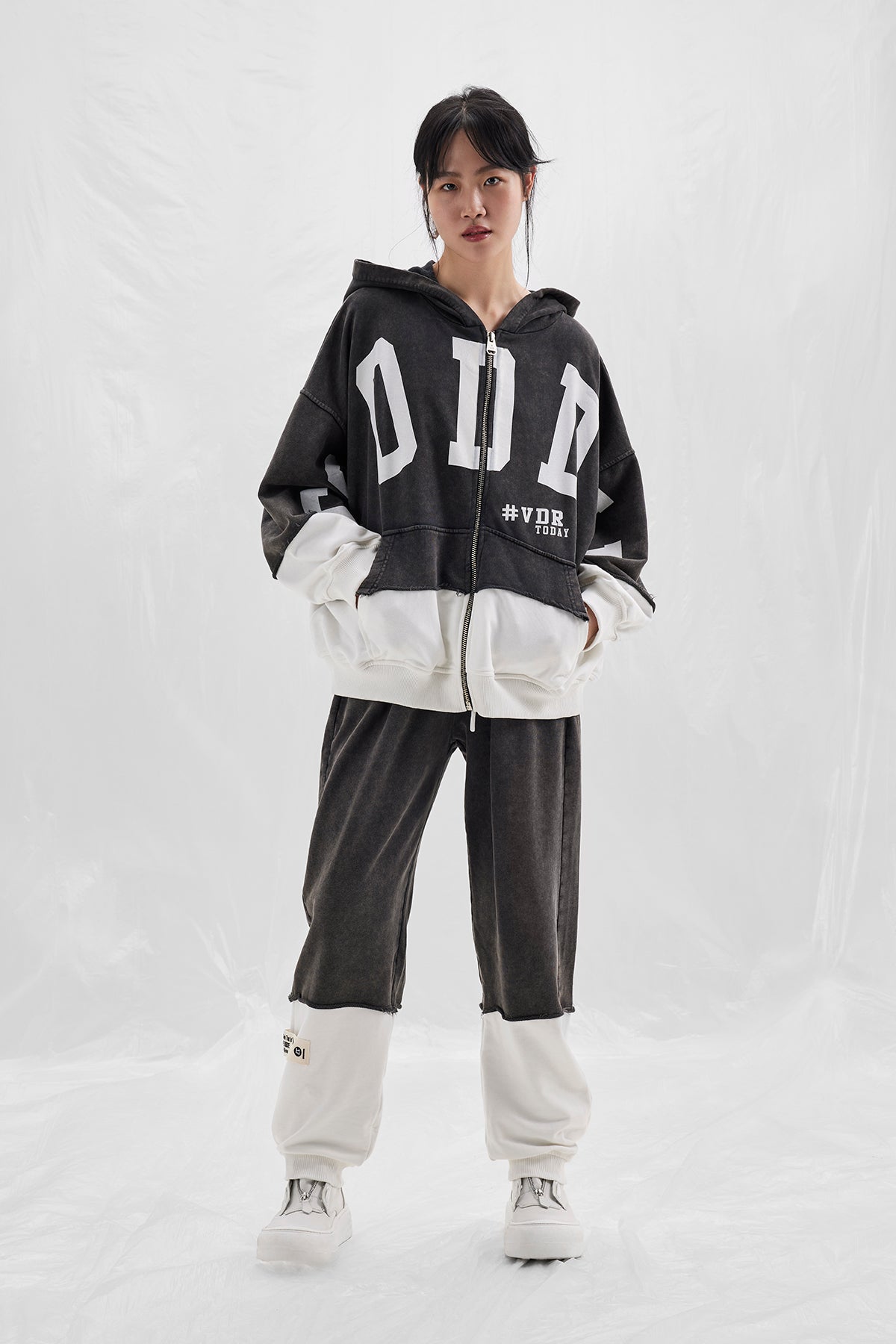 Siyah Ekru Sweatshirt 14045
