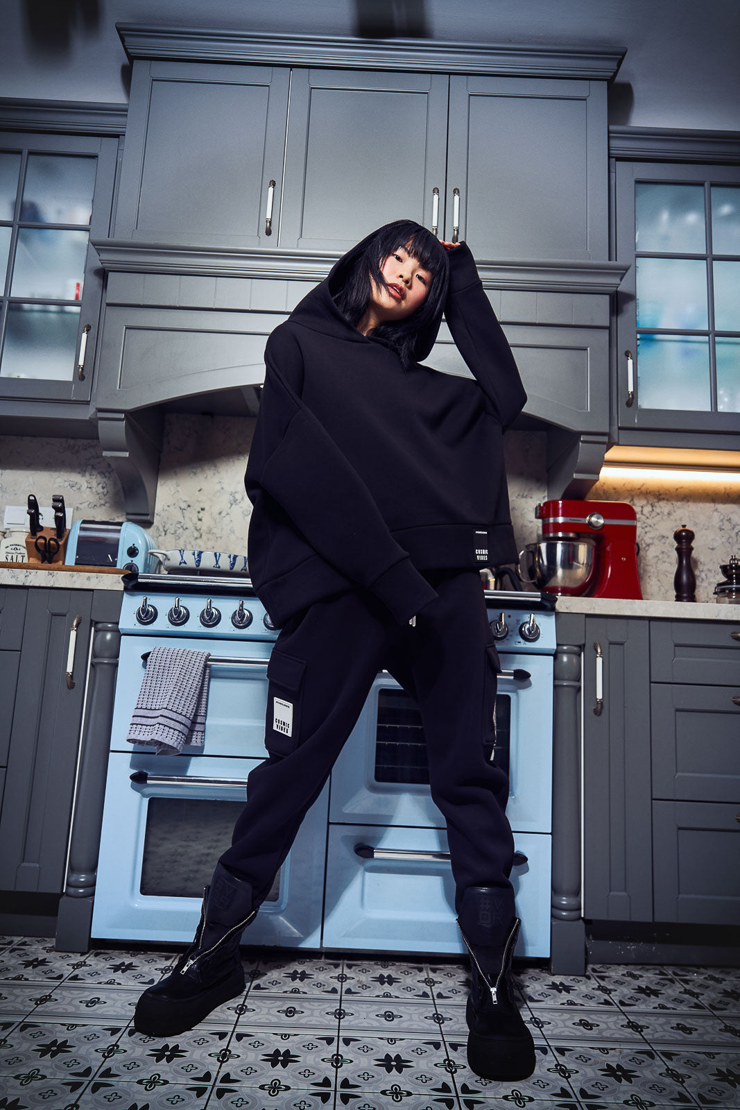 Siyah Sweatshirt 14086