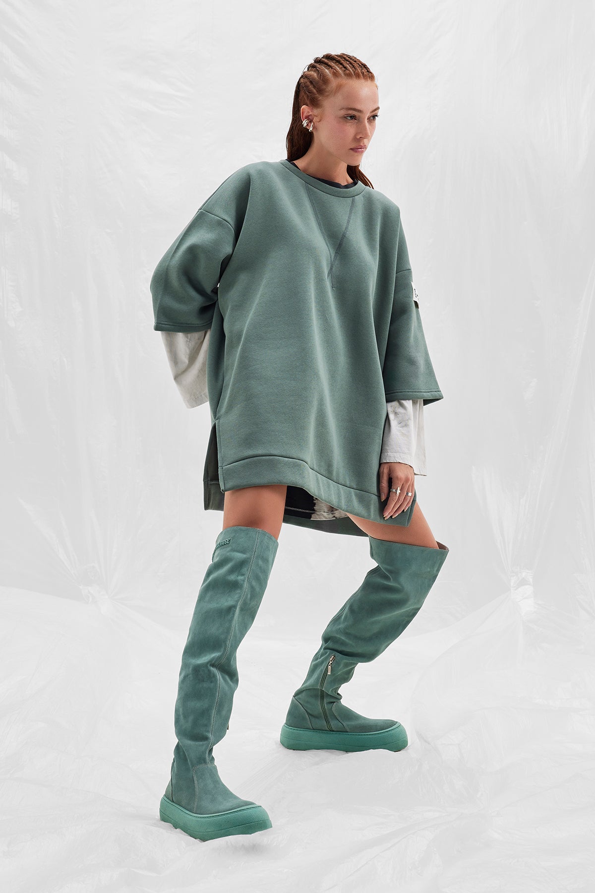 Koyu Yesil Sweatshirt 14091