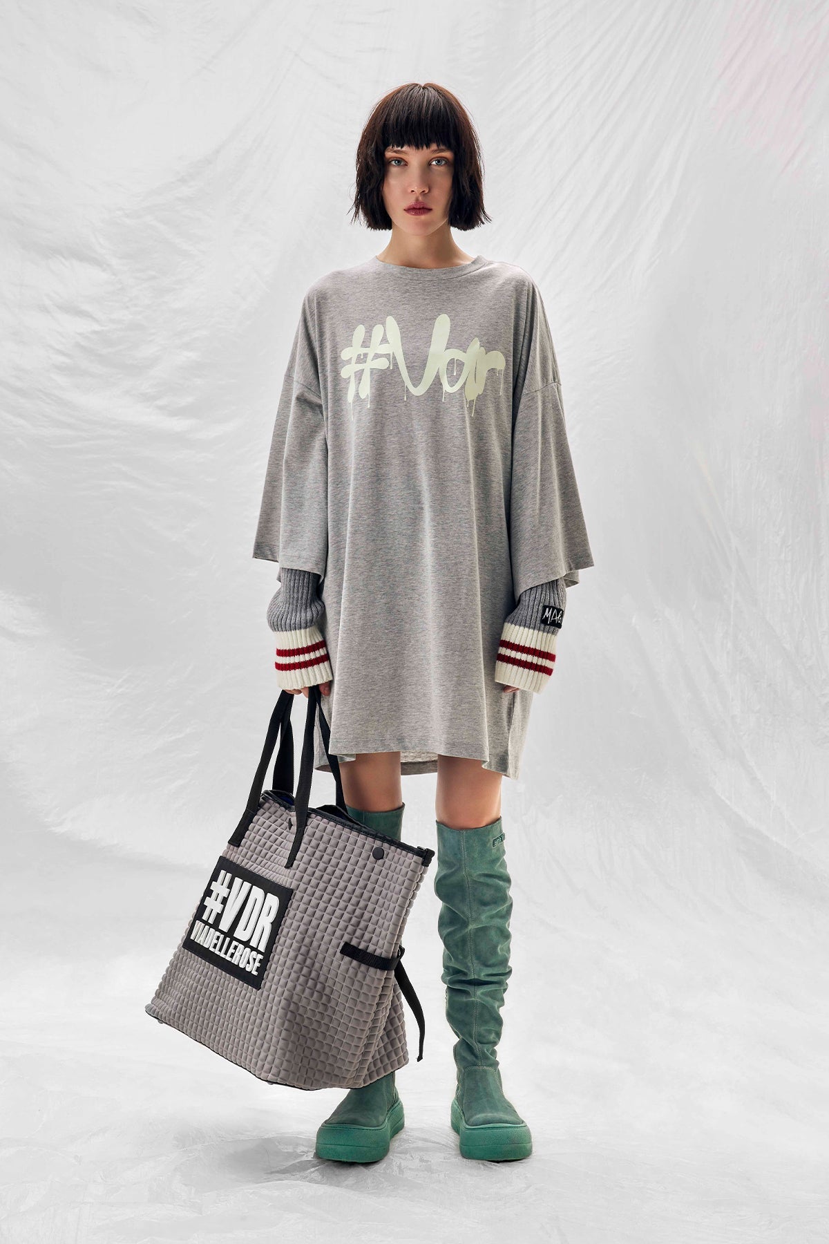 Gri Melanj Tunik 14098