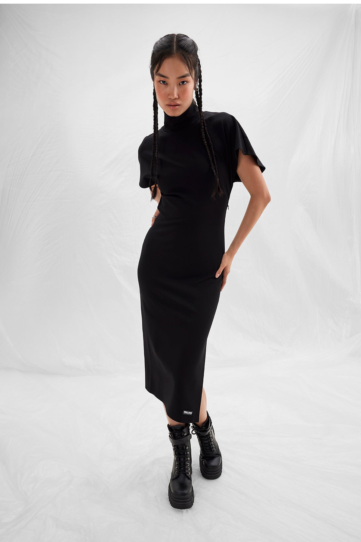 Siyah Elbise 14182