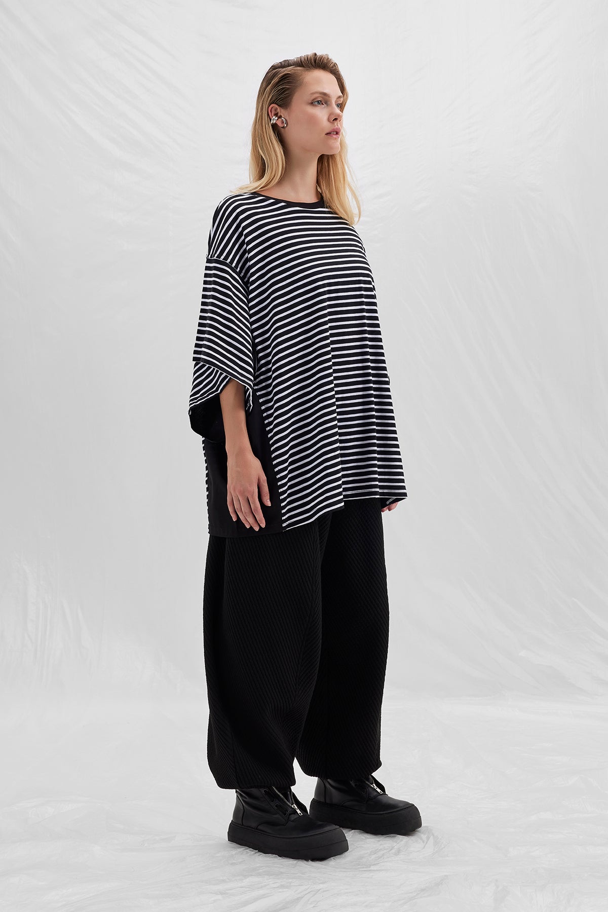 Siyah Beyaz T-shirt 14373