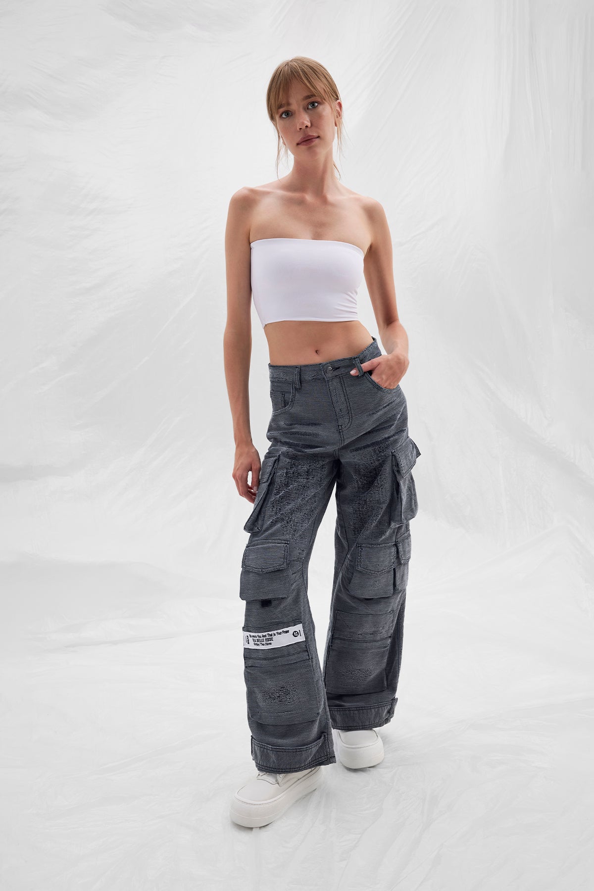 Gri Pantolon 14460