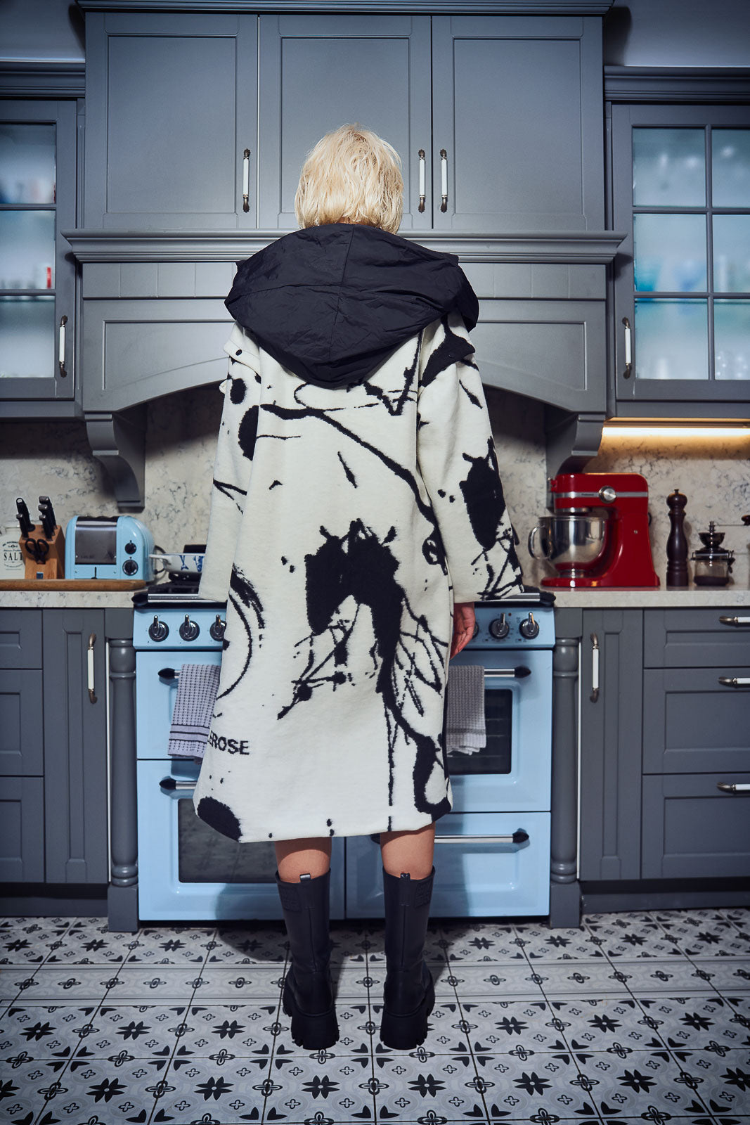 Ekru Siyah Ceket 14504