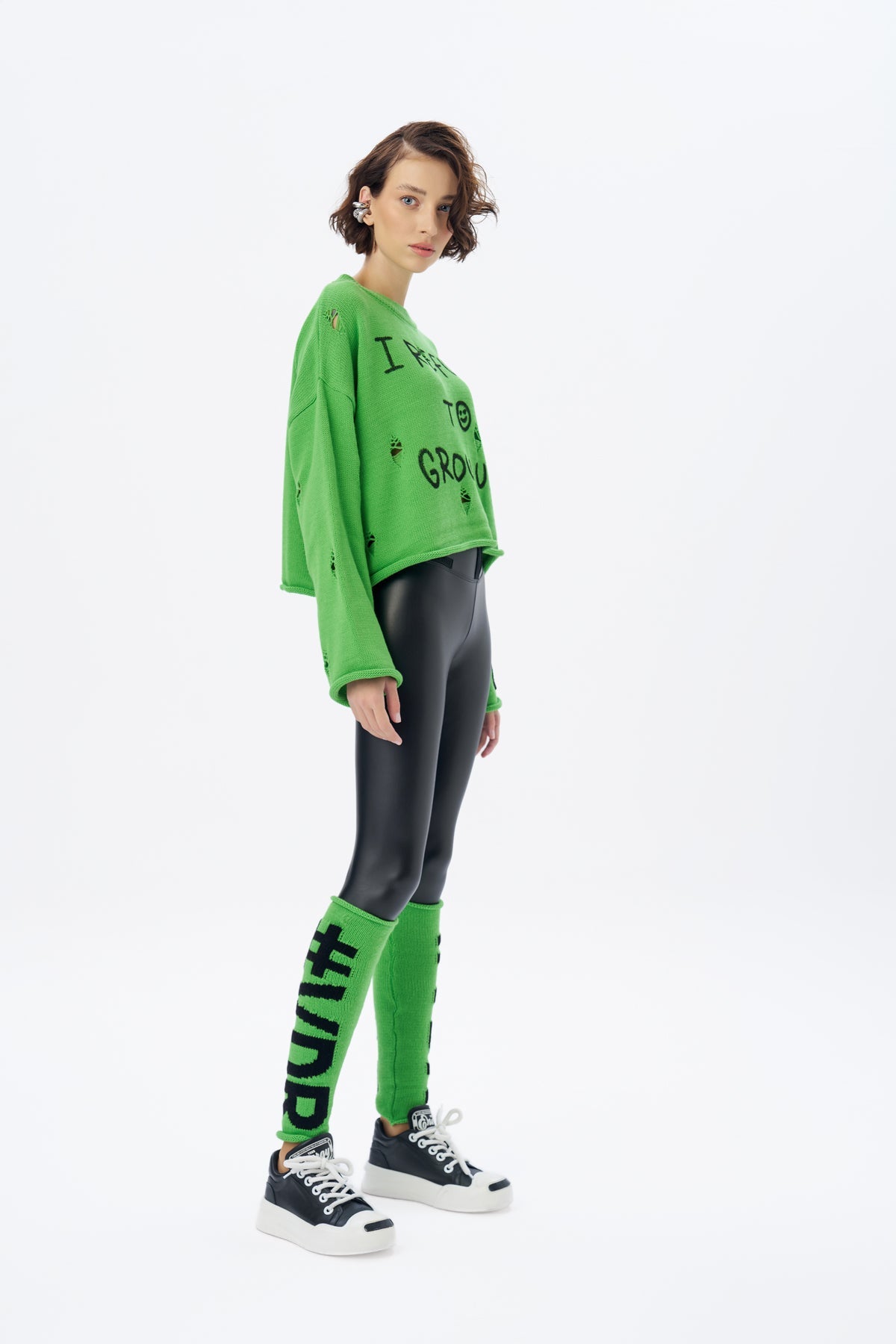 Yesil Siyah Eldiven 16023