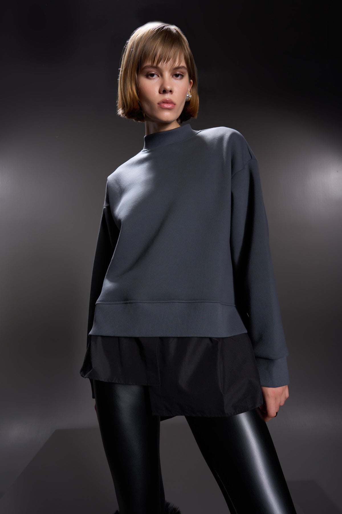 Antrasit Siyah Sweatshirt 16055