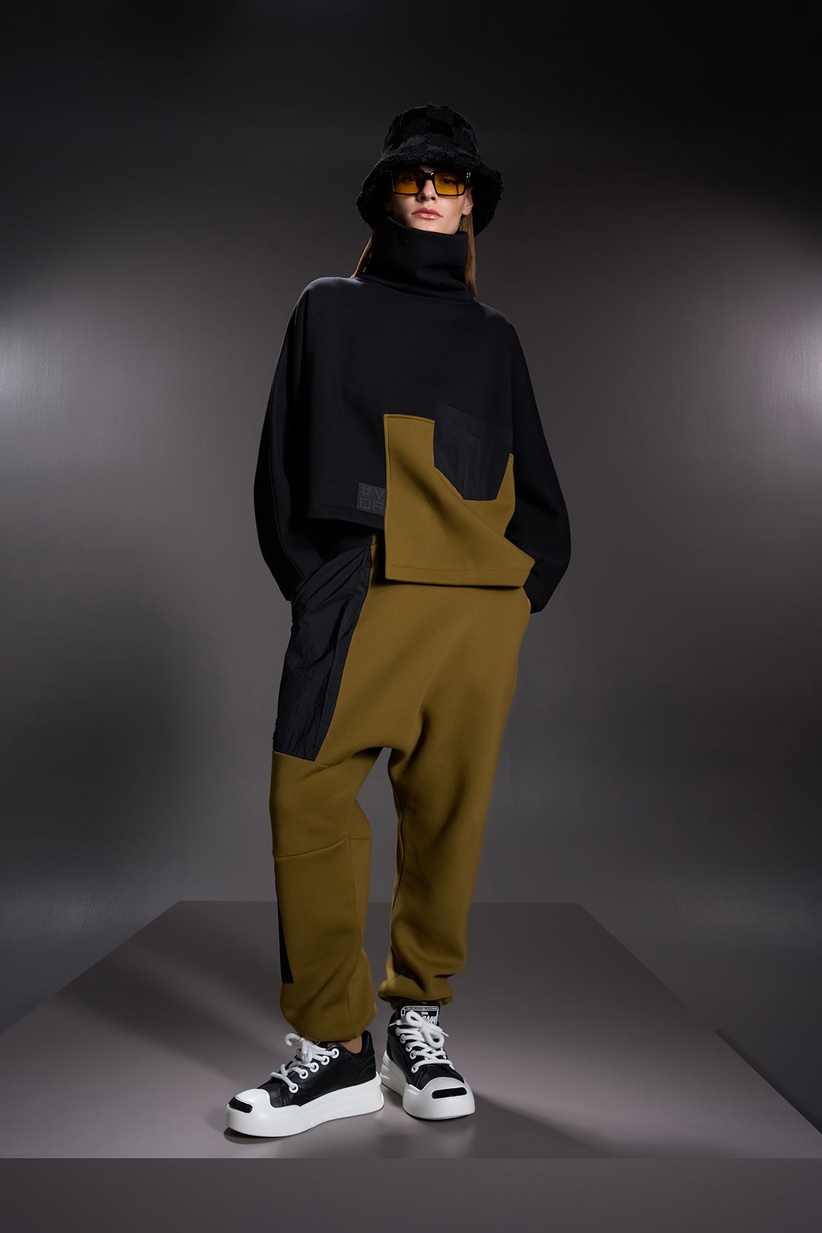 Siyah Yesil Pantolon 16057
