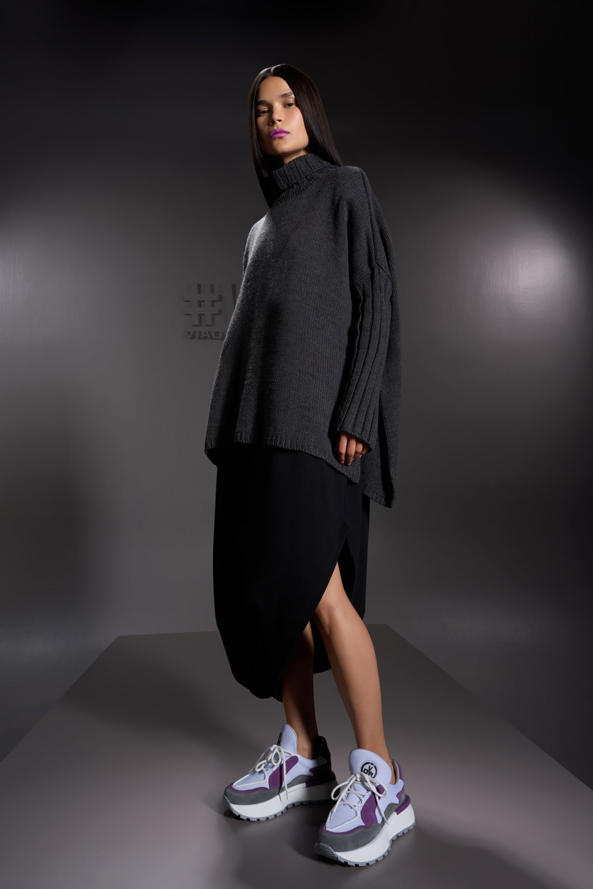 Siyah Elbise 16079