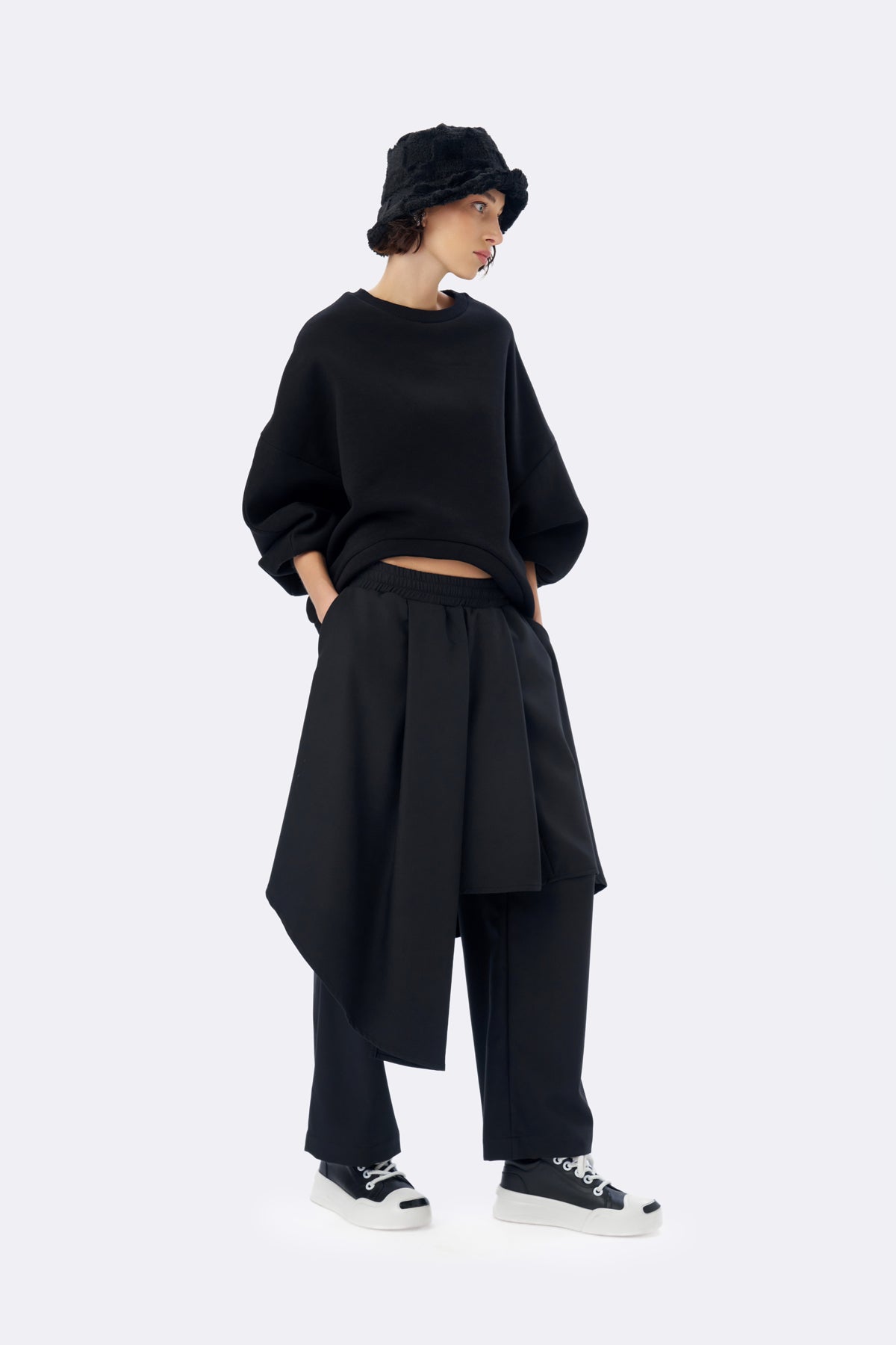 Siyah Sweatshirt 16126