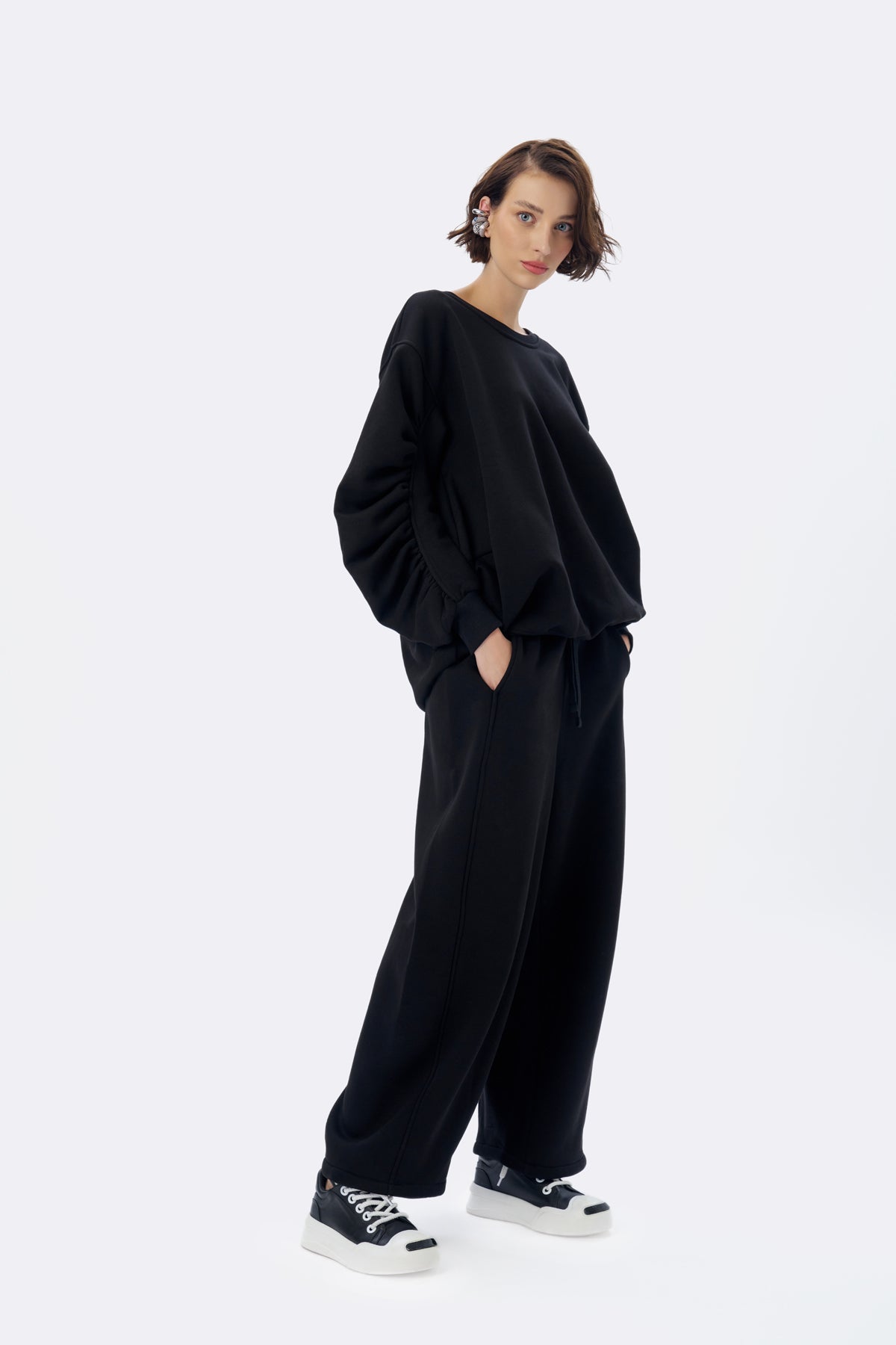 Siyah Sweatshirt 16142