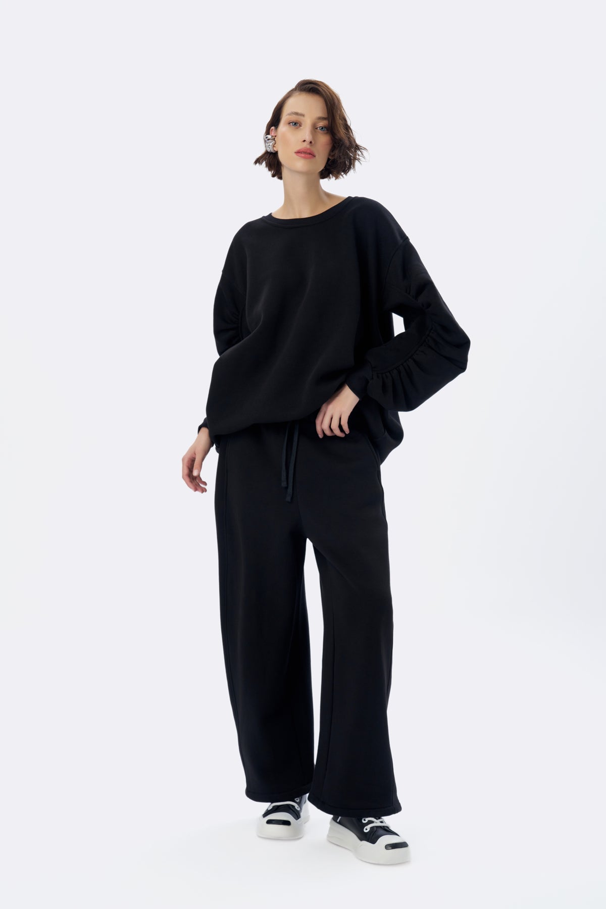 Siyah Sweatshirt 16142