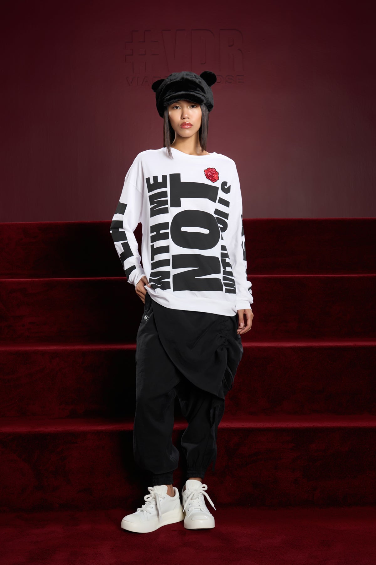 Beyaz Uzun T-shirt 16169