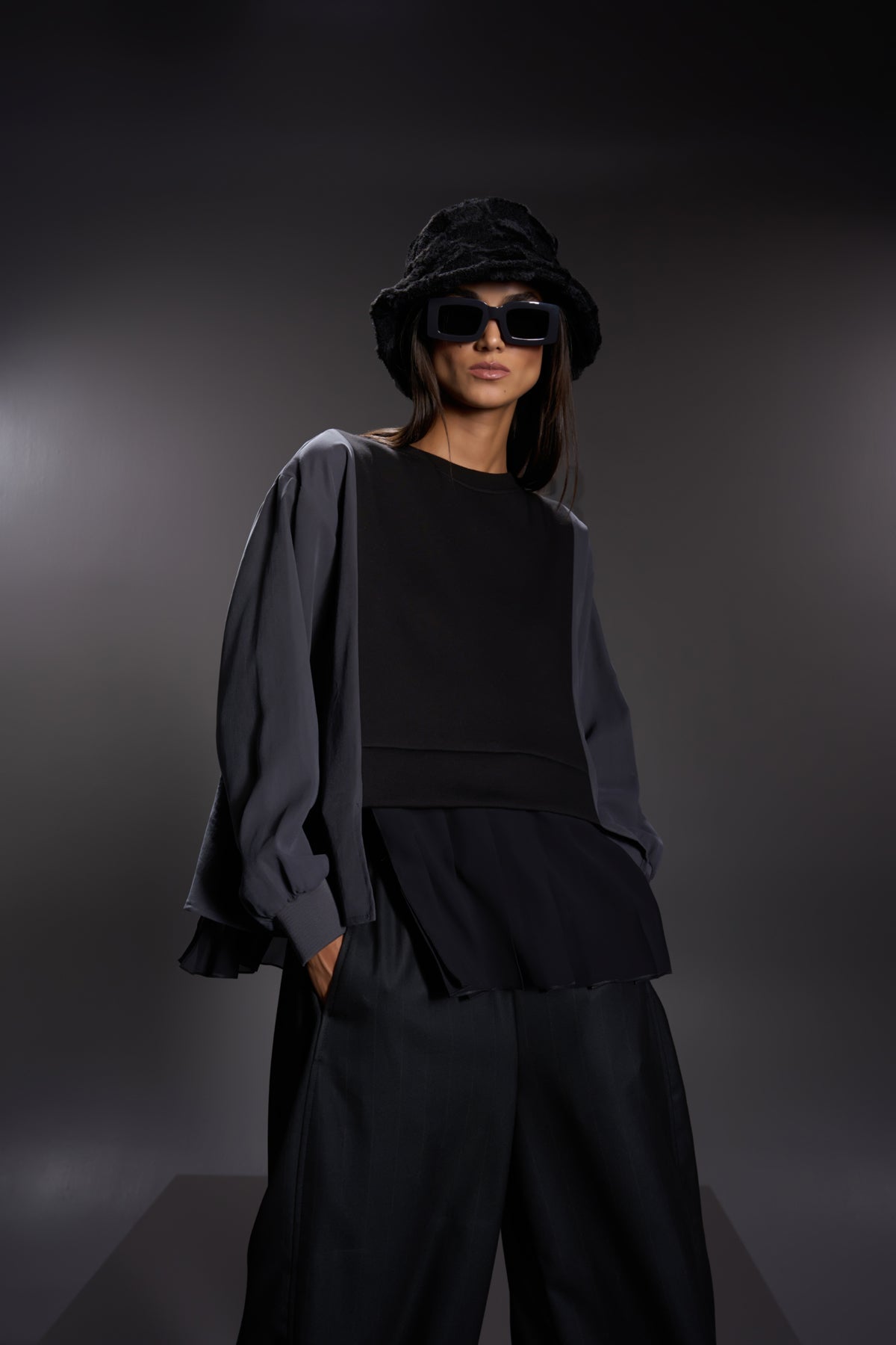 Antrasit Siyah Sweatshirt 16239
