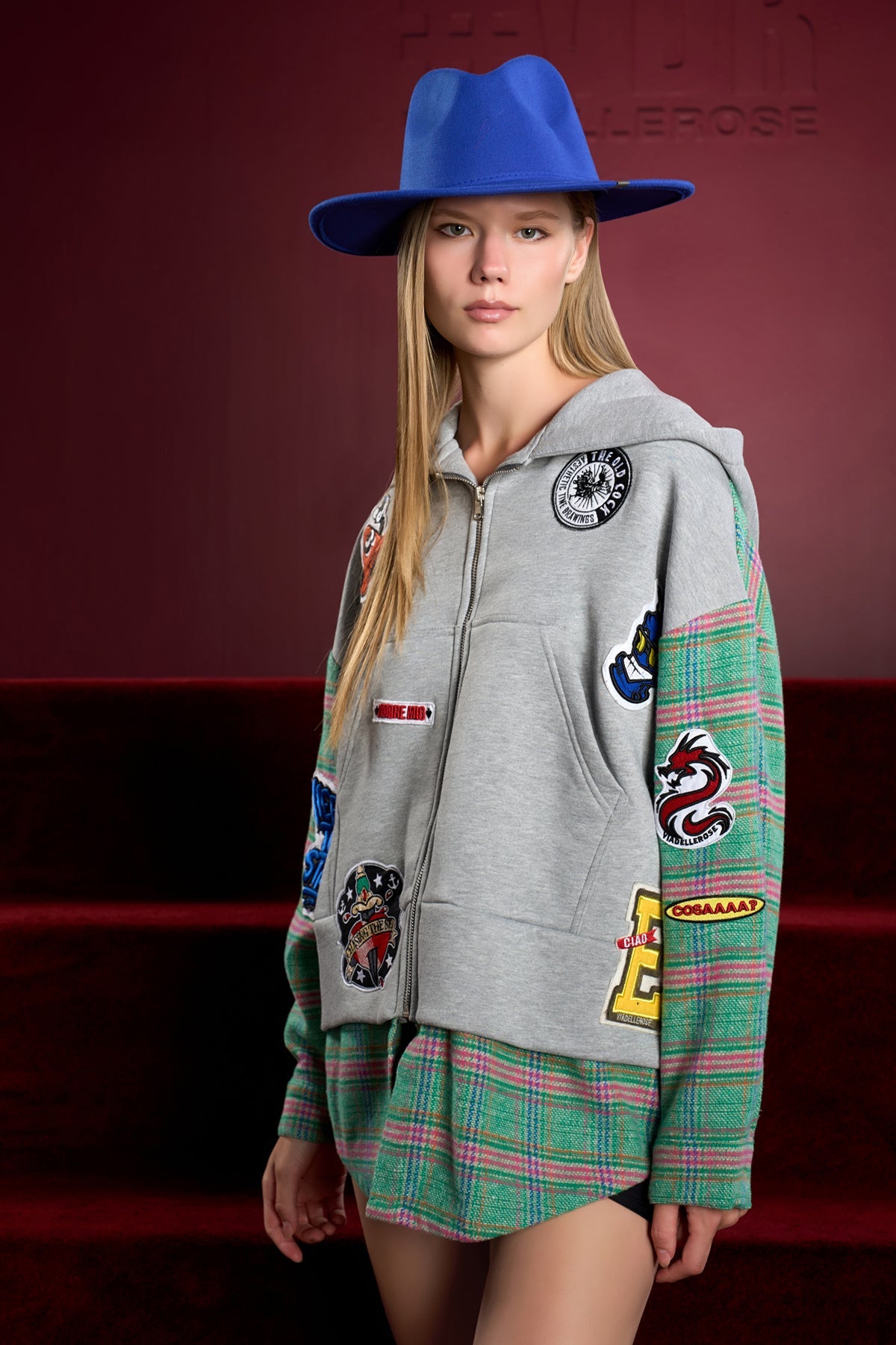 Gri Melanj Yesil Sweatshirt 16253