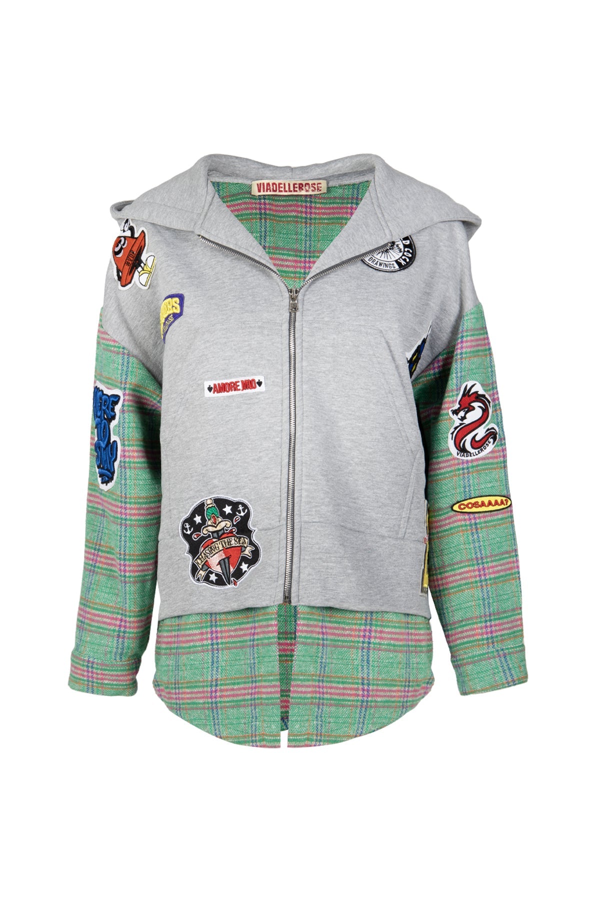 Gri Melanj Yesil Sweatshirt 16253