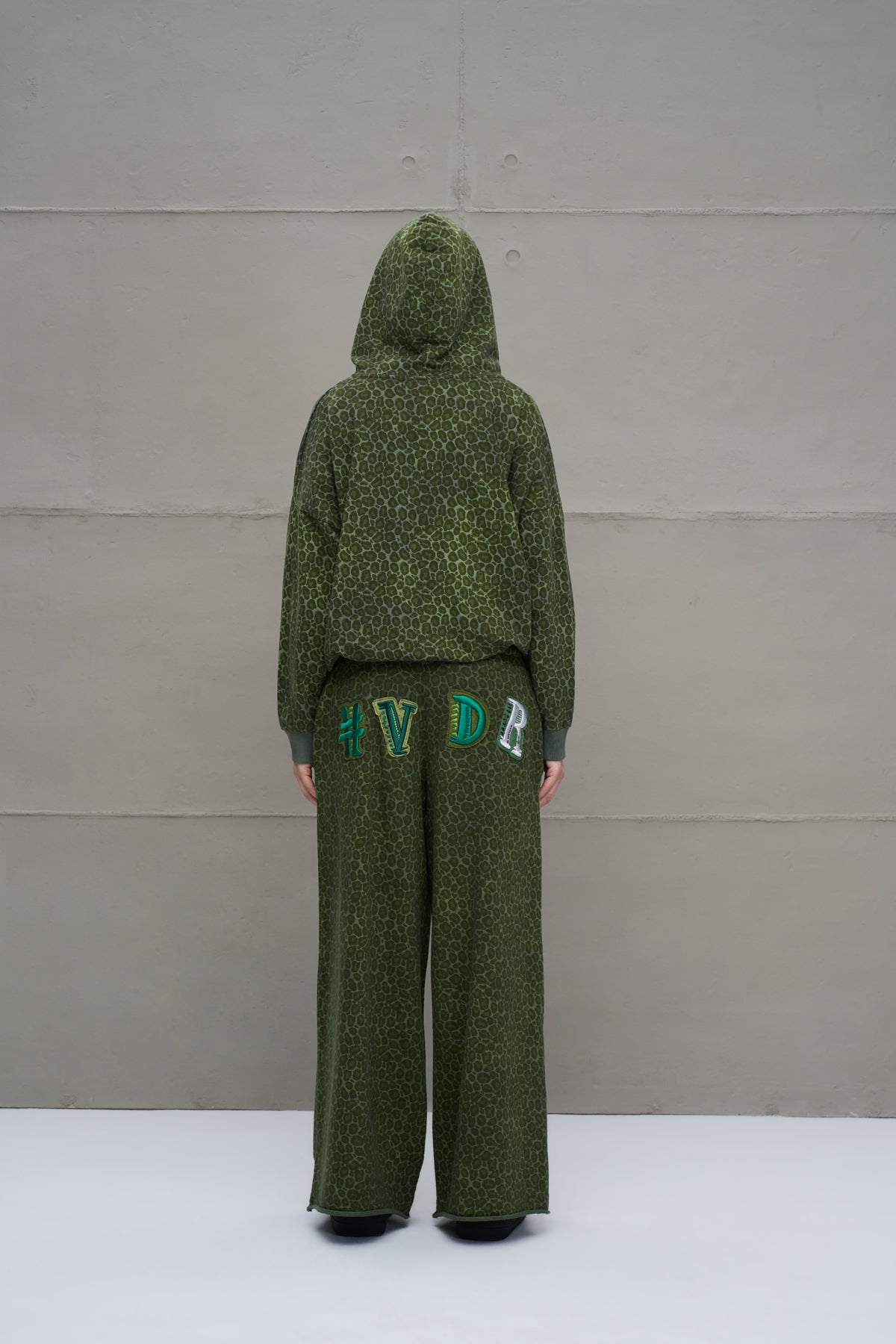 Yesil Sloganli Oversize Sweatshirt 18016