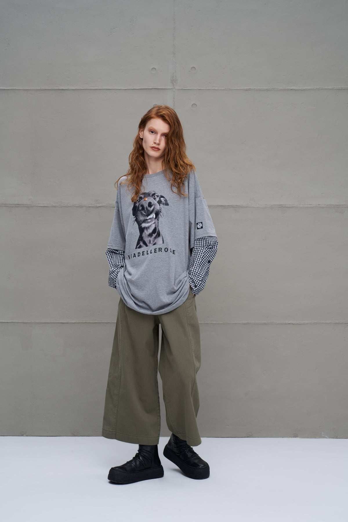 Antrasit Melanj Oversize T-Shirt 18033