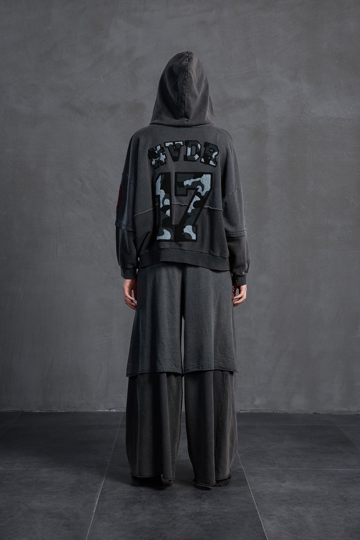 Siyah Fermuarli Oversize Sweatshirt 18038