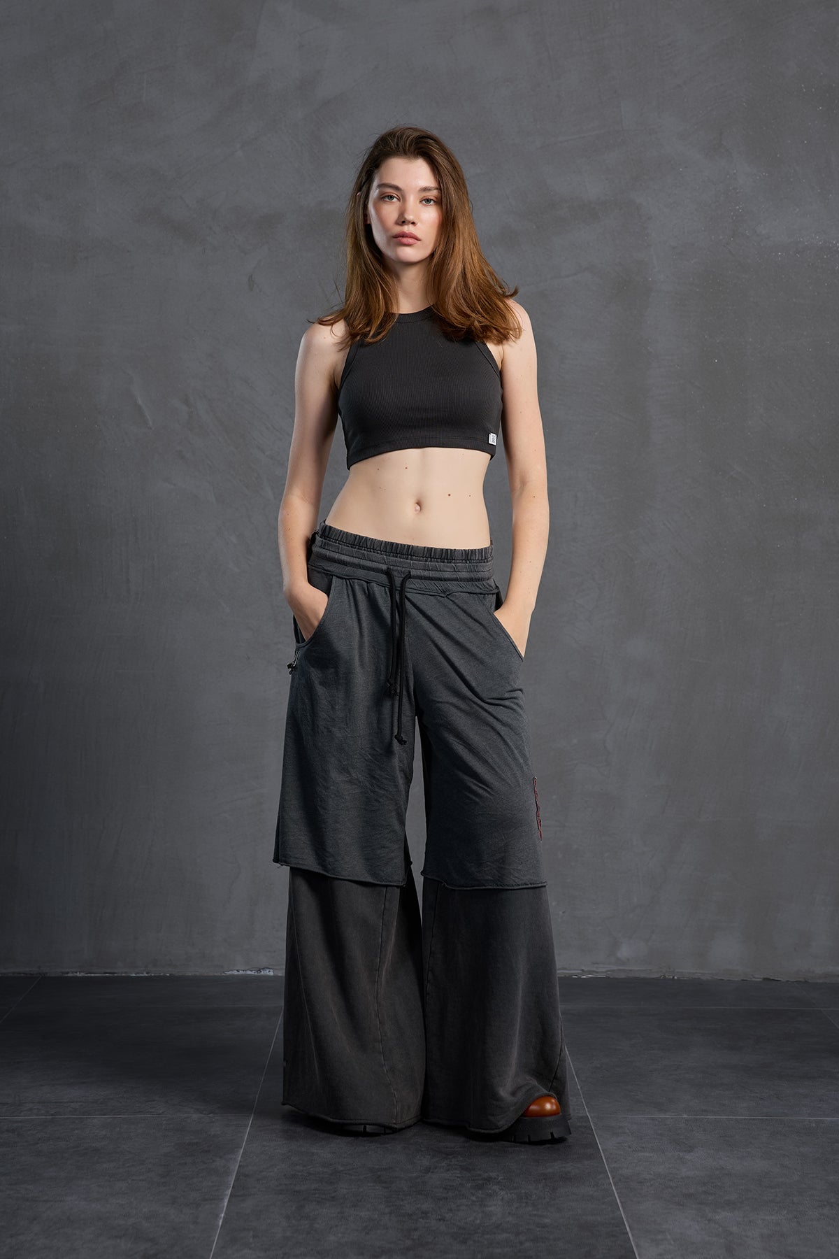 Siyah Oversize Pantolon 18040