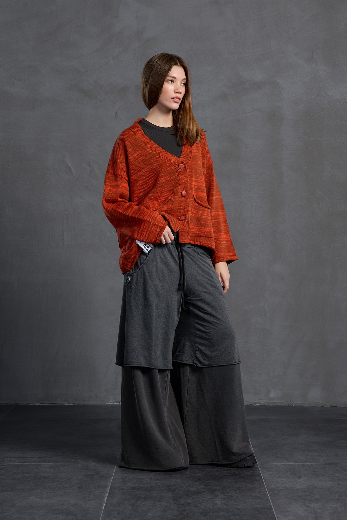 Siyah Oversize Pantolon 18040