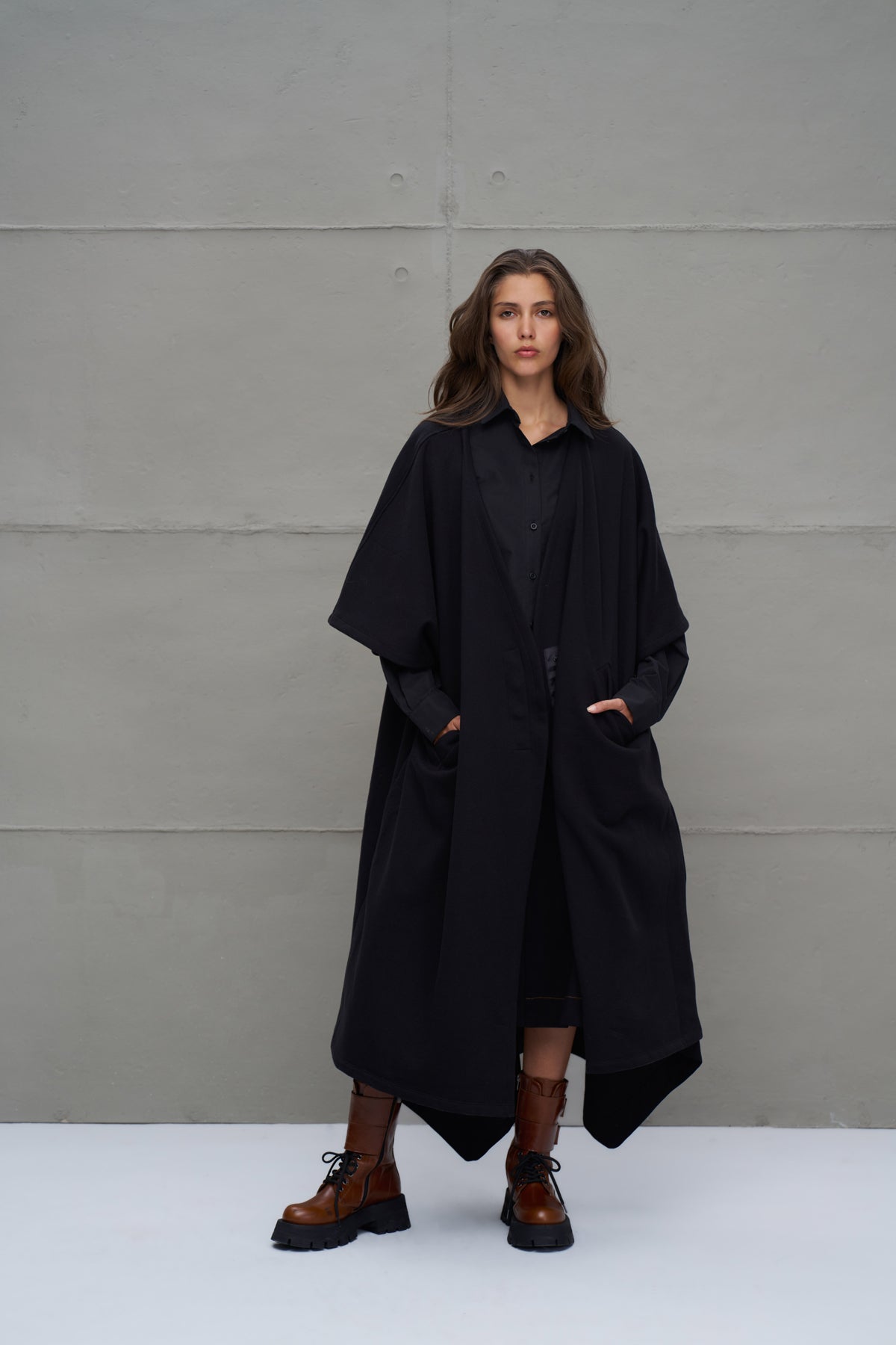 Siyah Oversize Hirka 18047