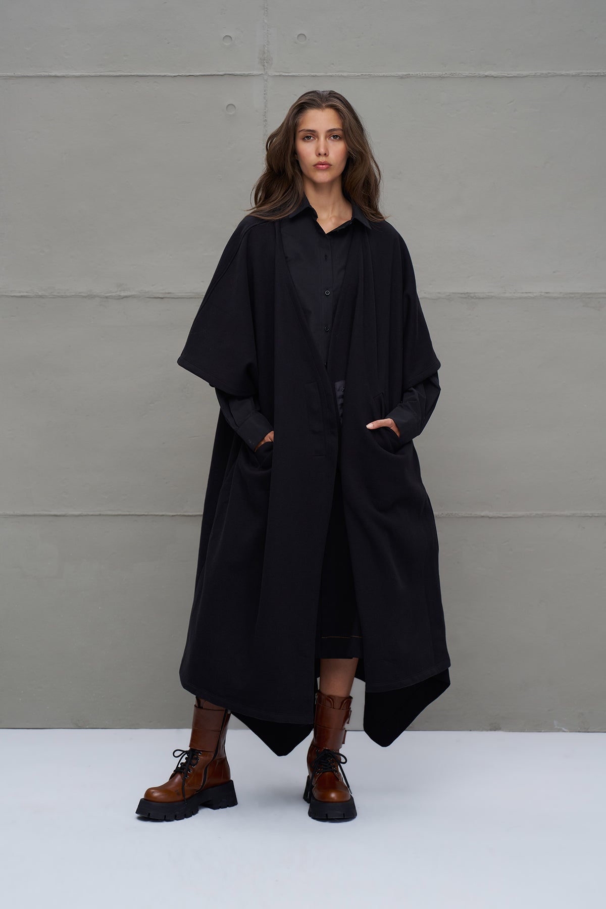 Siyah Oversize Hirka 18047