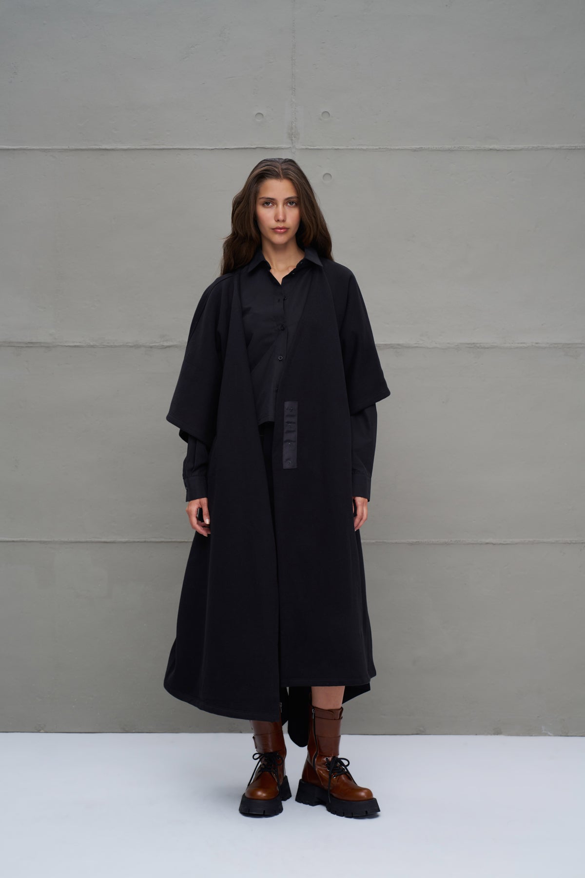 Siyah Oversize Hirka 18047