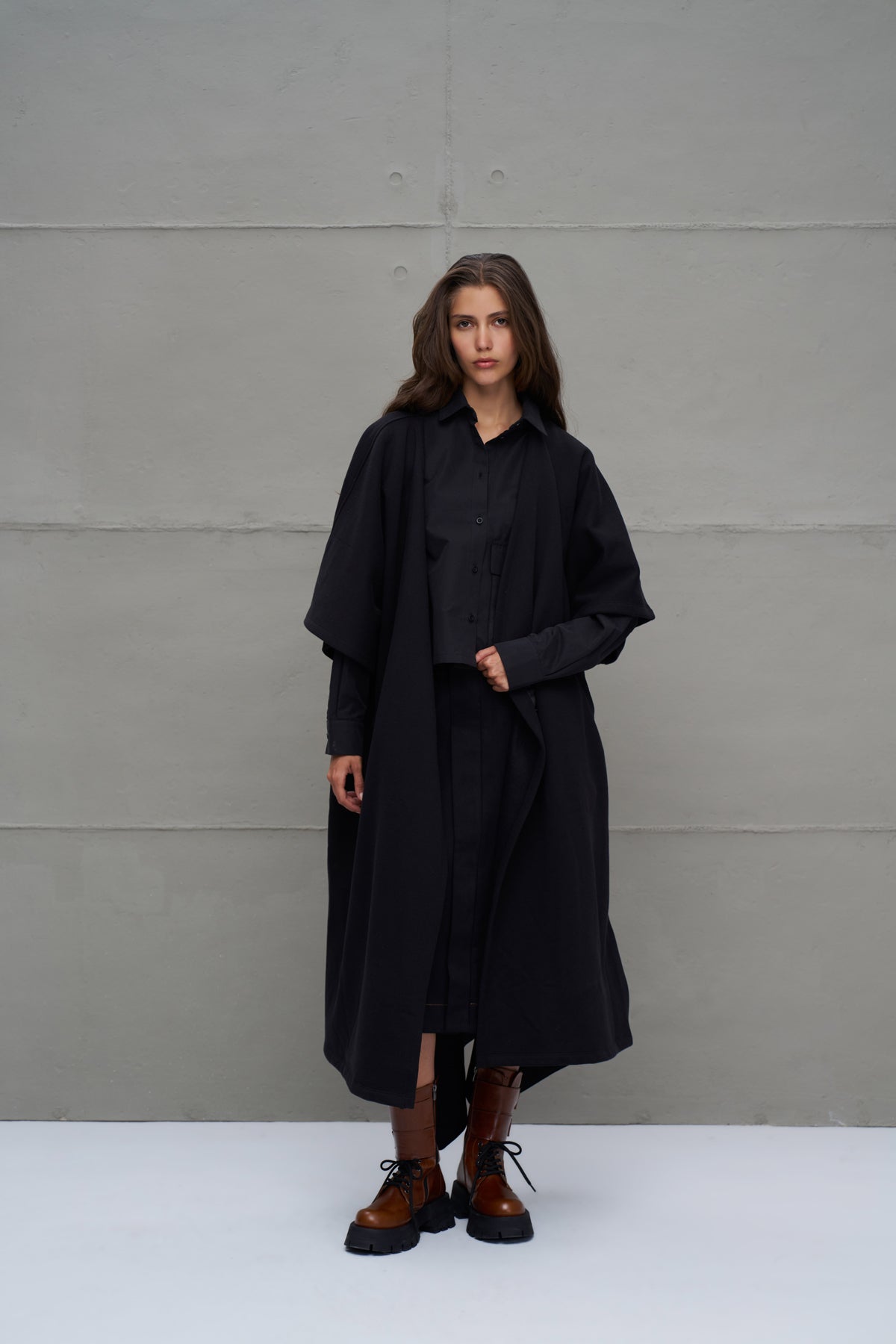 Siyah Oversize Hirka 18047