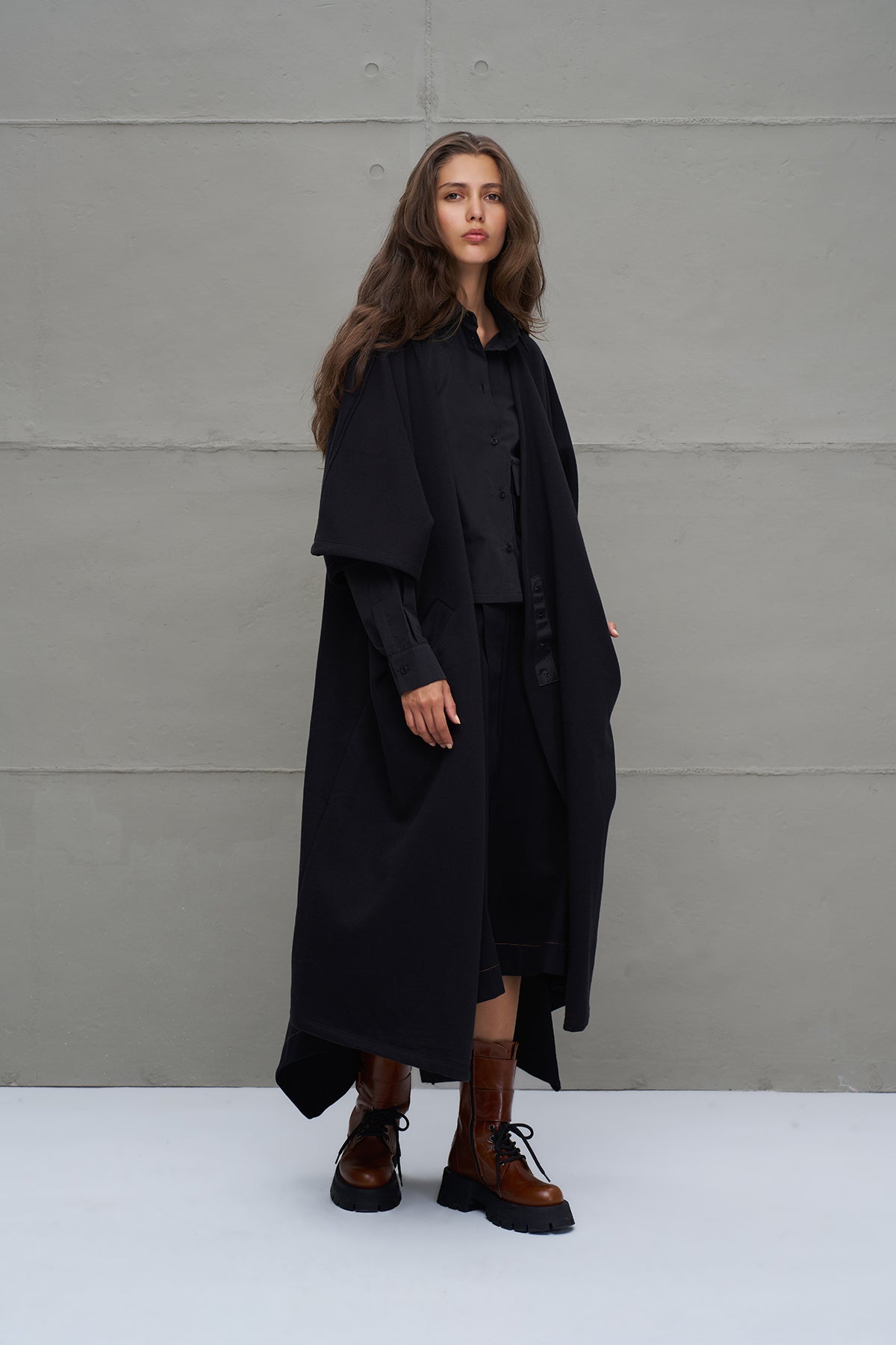 Siyah Oversize Hirka 18047
