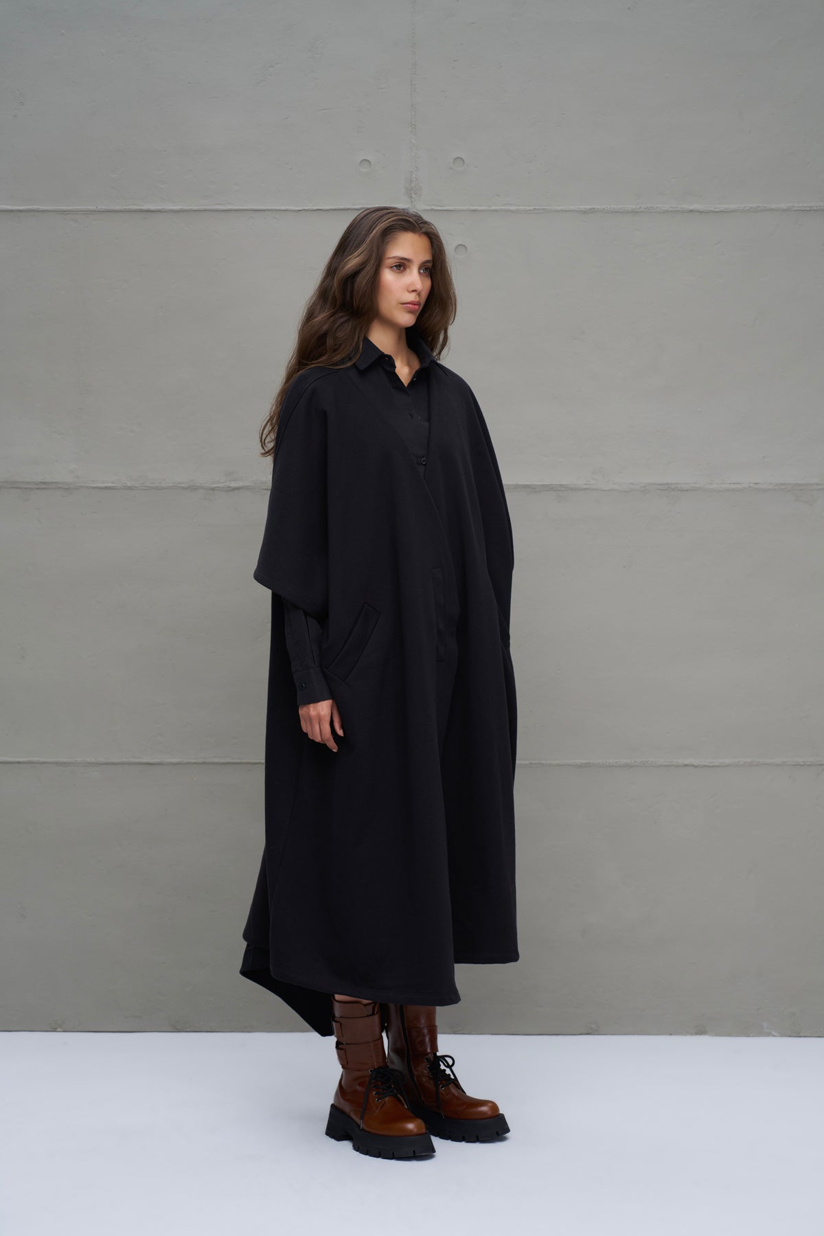 Siyah Oversize Hirka 18047