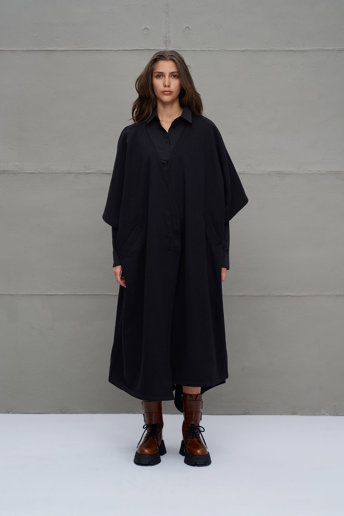 Siyah Oversize Hirka 18047