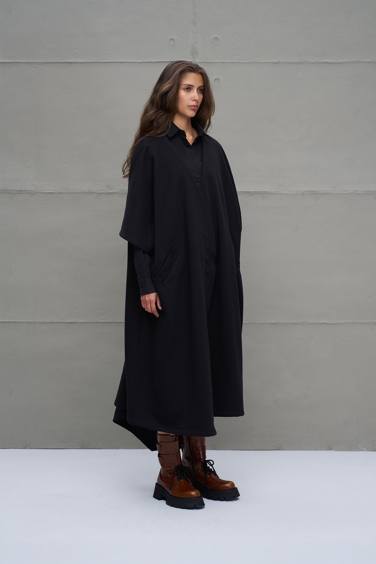 Siyah Oversize Hirka 18047