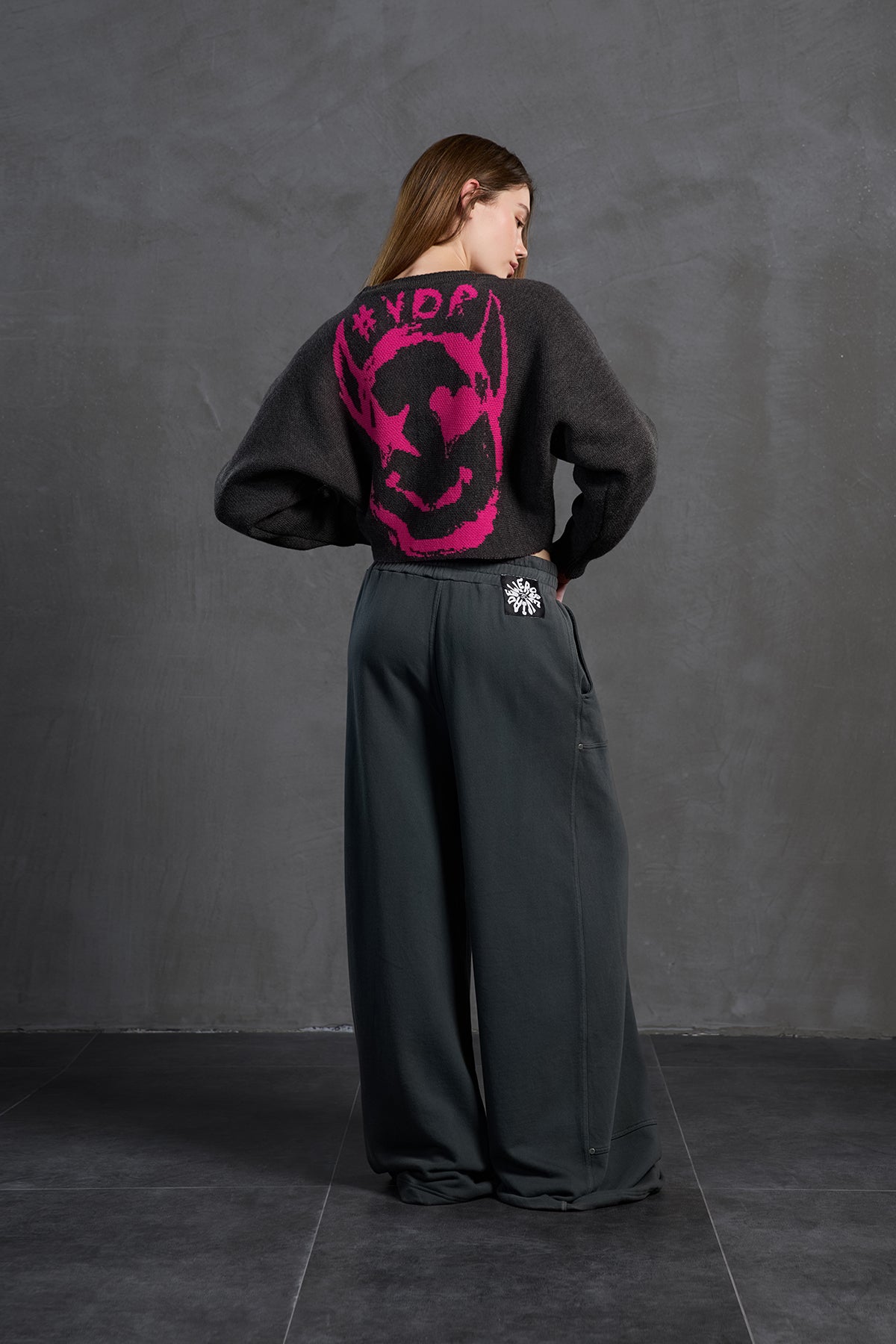 Antrasit Kayik Yaka Kazak 18053