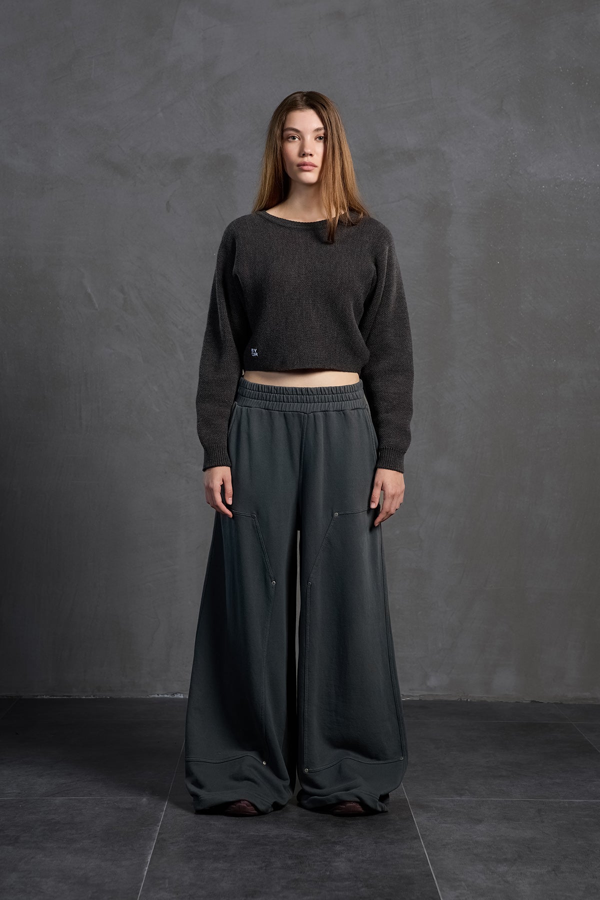 Antrasit Kayik Yaka Kazak 18053