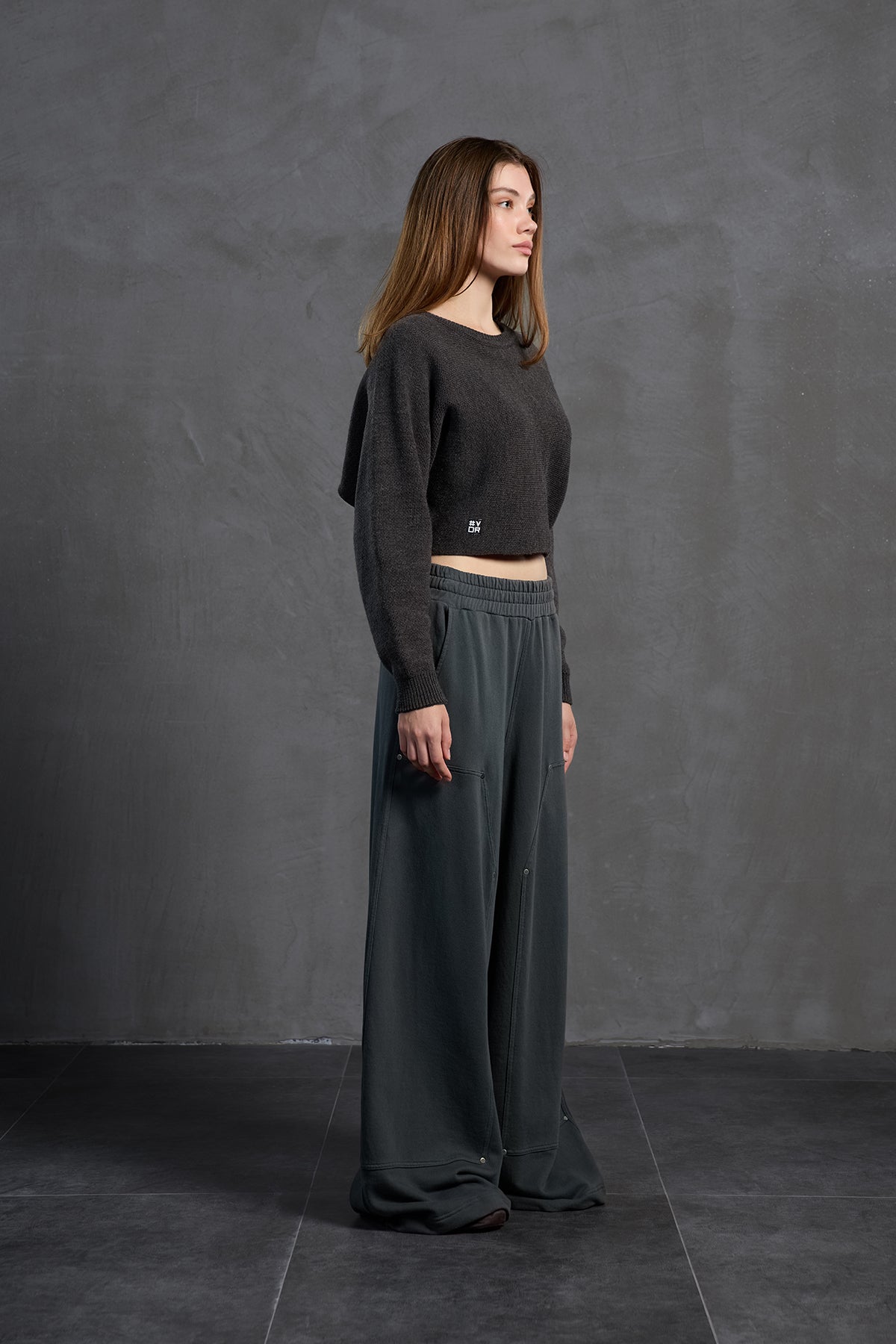 Antrasit Kayik Yaka Kazak 18053