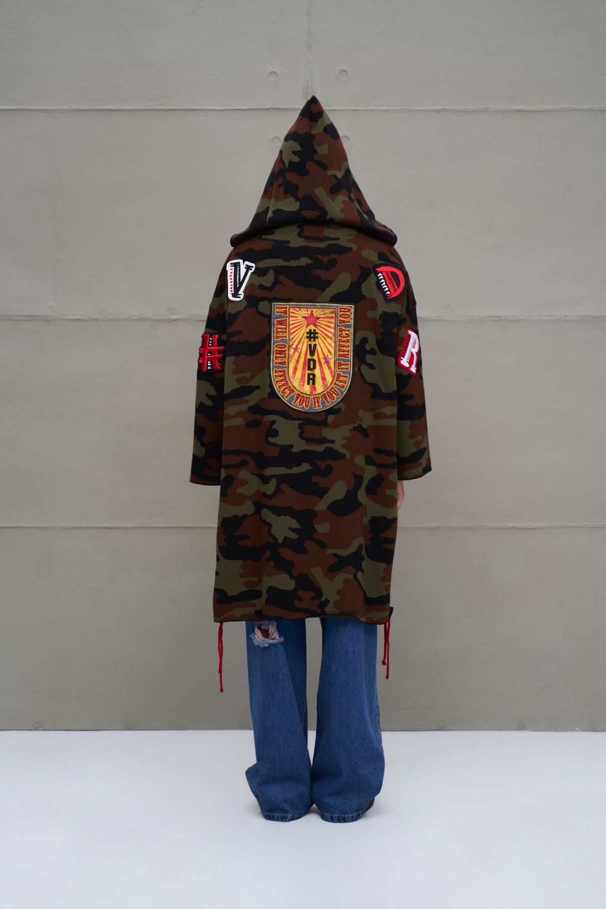 Siyah Haki Bordo Kamuflaj Desenli Triko Hirka 18056