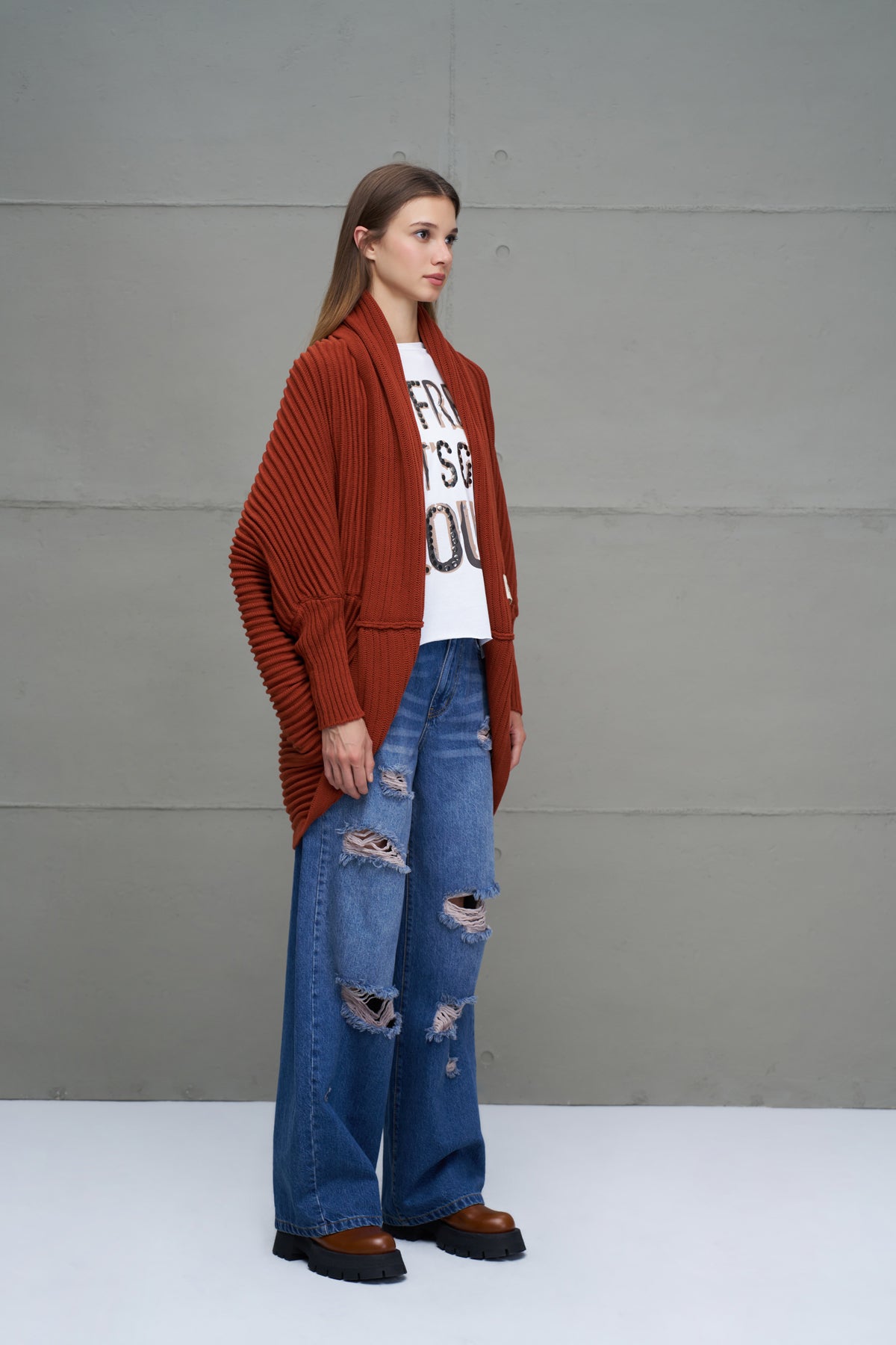 Bordo Oversize Triko Hirka 18072