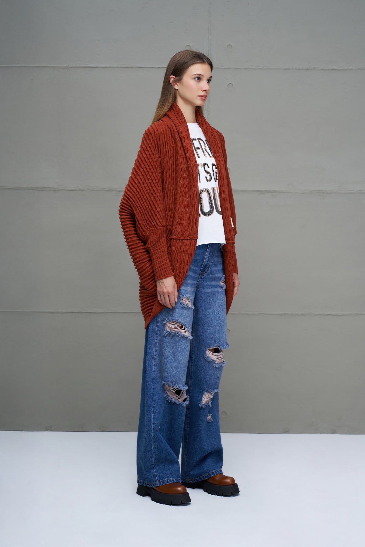 Bordo Oversize Triko Hirka 18072