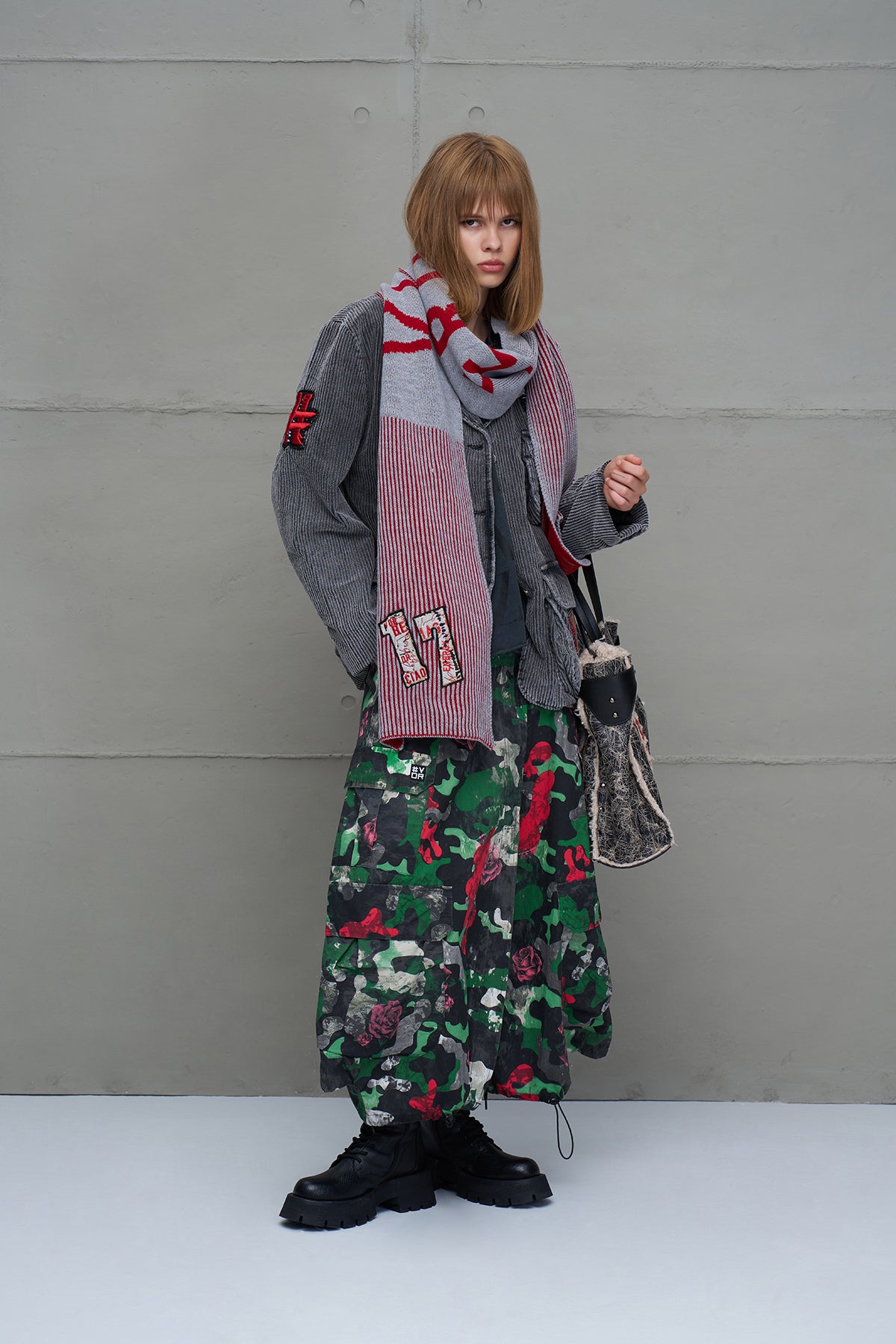 Antrasit Soluk Efektli Fitilli Oversize Ceket 18078