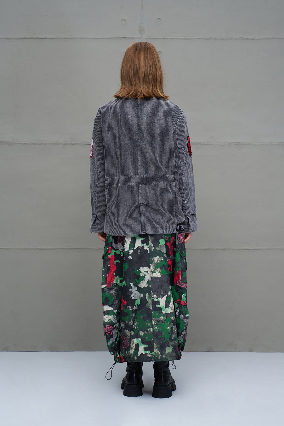 Antrasit Soluk Efektli Fitilli Oversize Ceket 18078