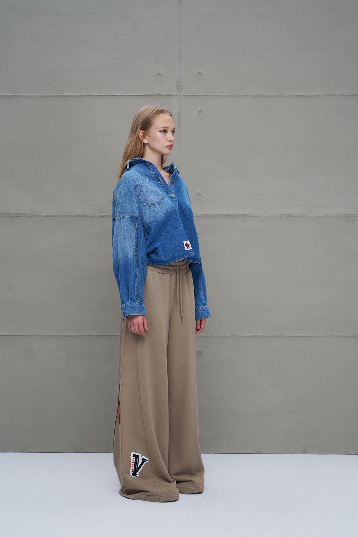 Mavi Önü Uzun Arkasi Kisa Denim Ceket 18092
