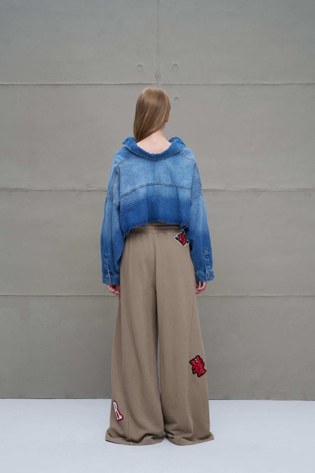 Mavi Önü Uzun Arkasi Kisa Denim Ceket 18092