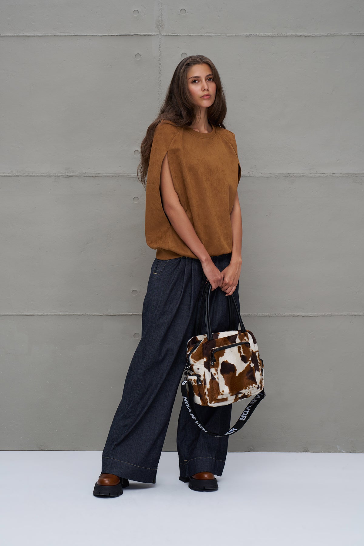 Mavi Piliseli Genis Paça Denim Pantolon 18105