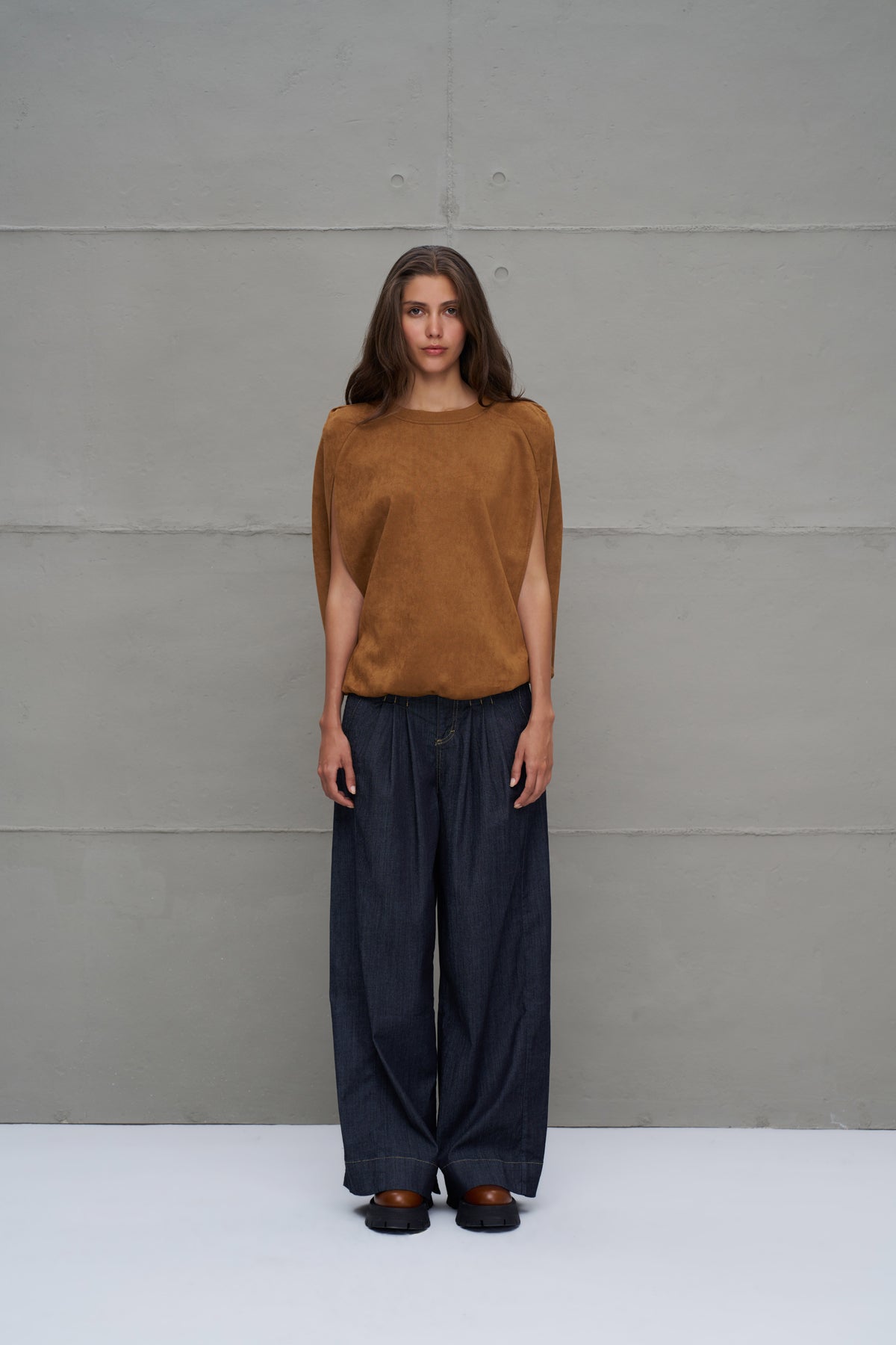 Mavi Piliseli Genis Paça Denim Pantolon 18105