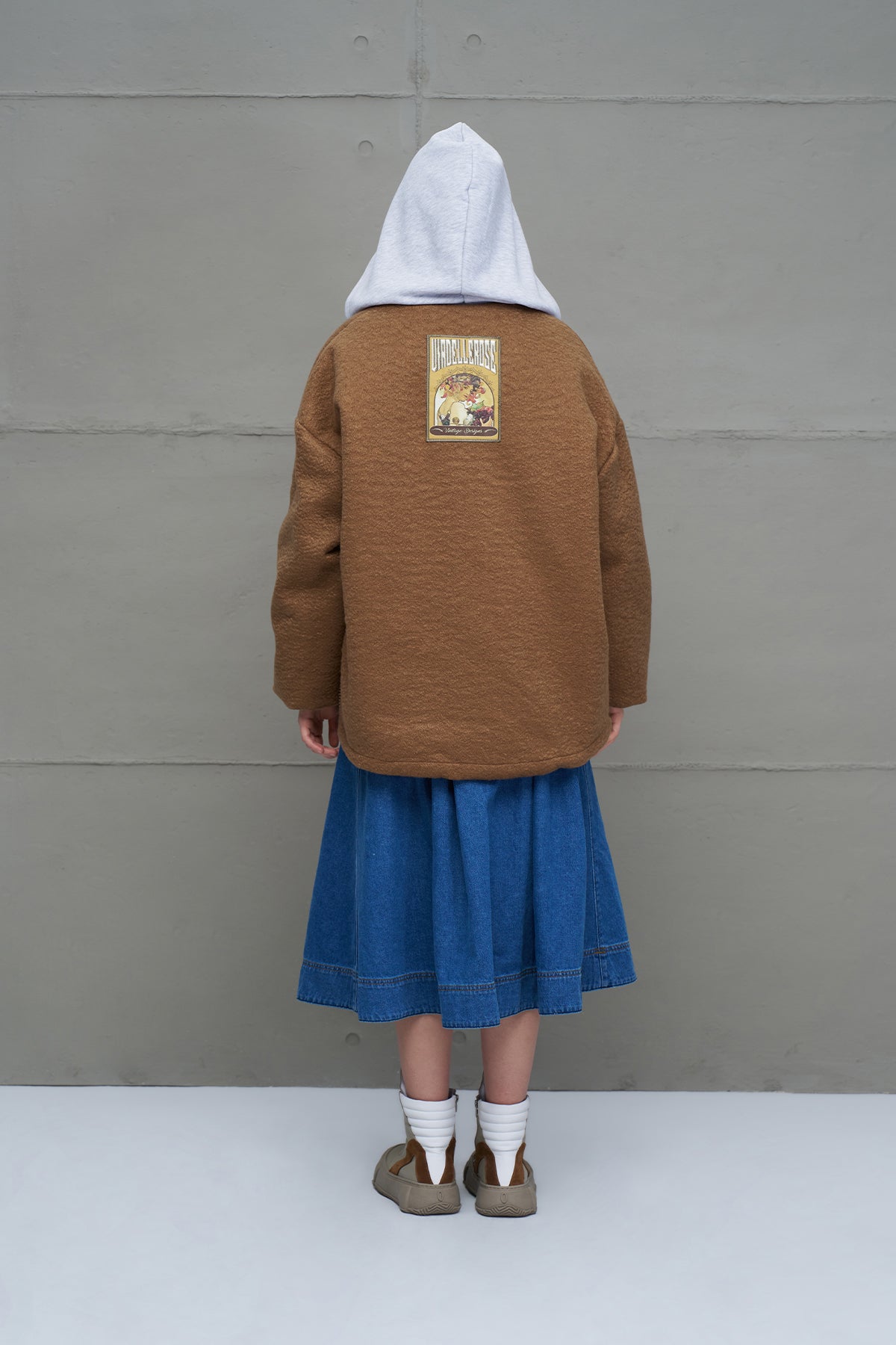 Taba Çift Tarafli Büzgülü Oversize Ceket 18135