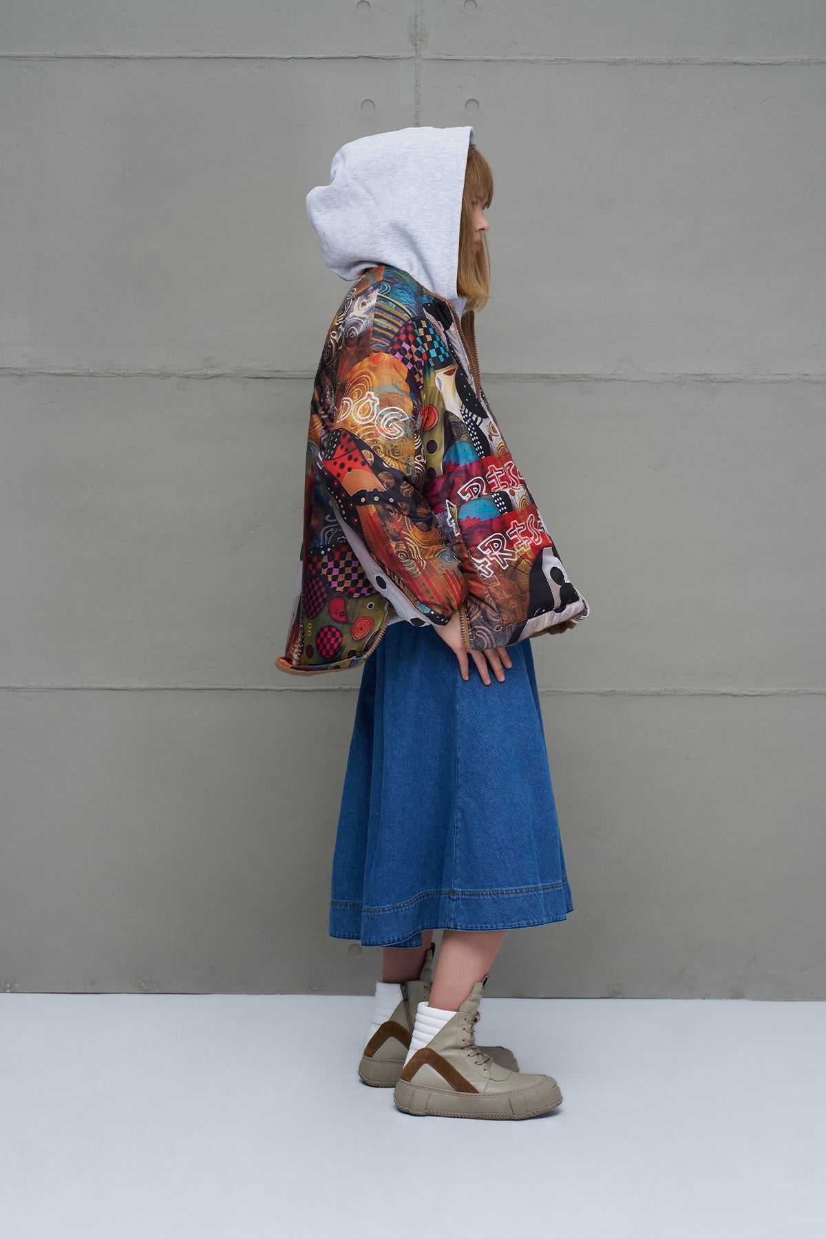 Taba Çift Tarafli Büzgülü Oversize Ceket 18135