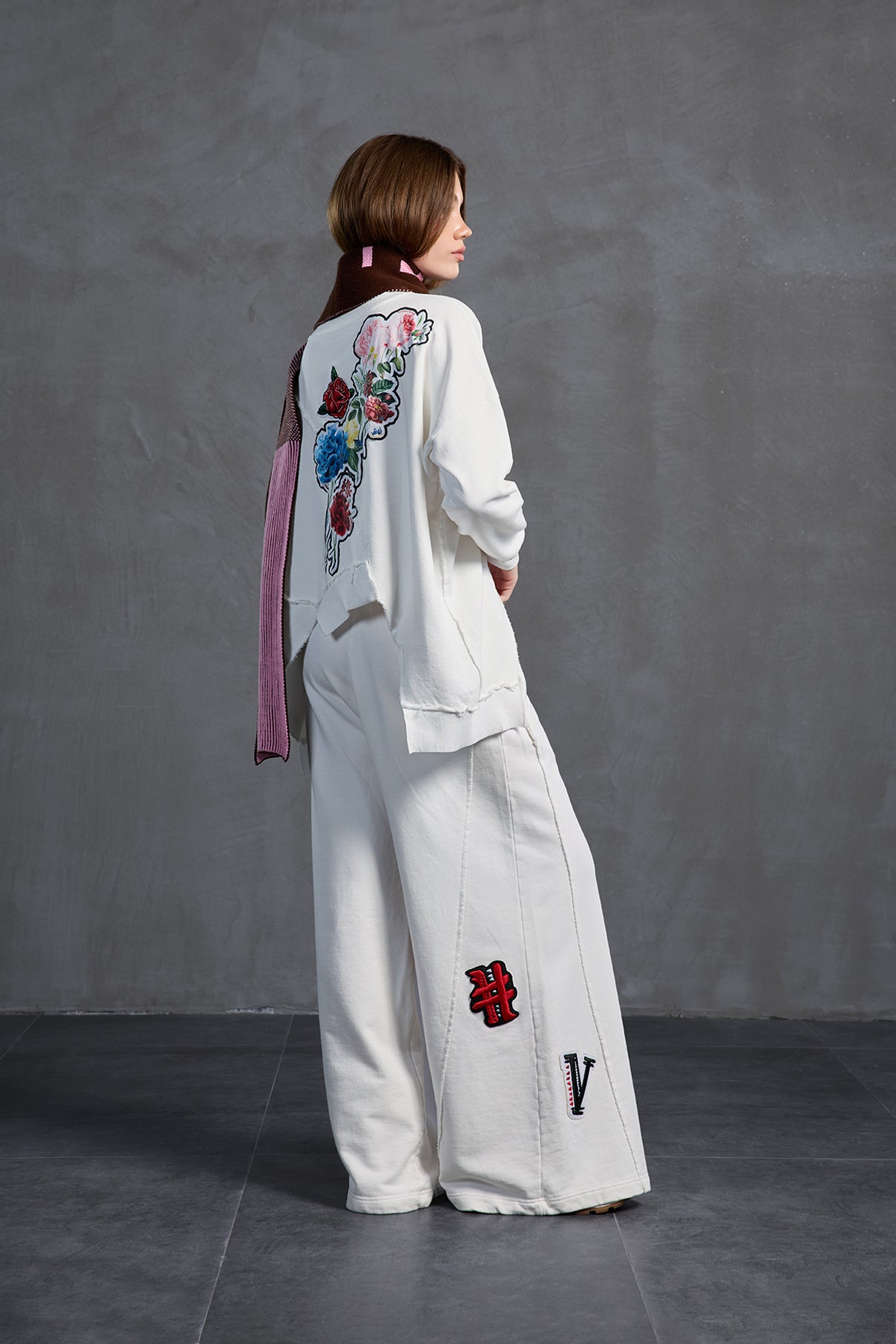 Ekru Oversize Esofman Pantolon 18158