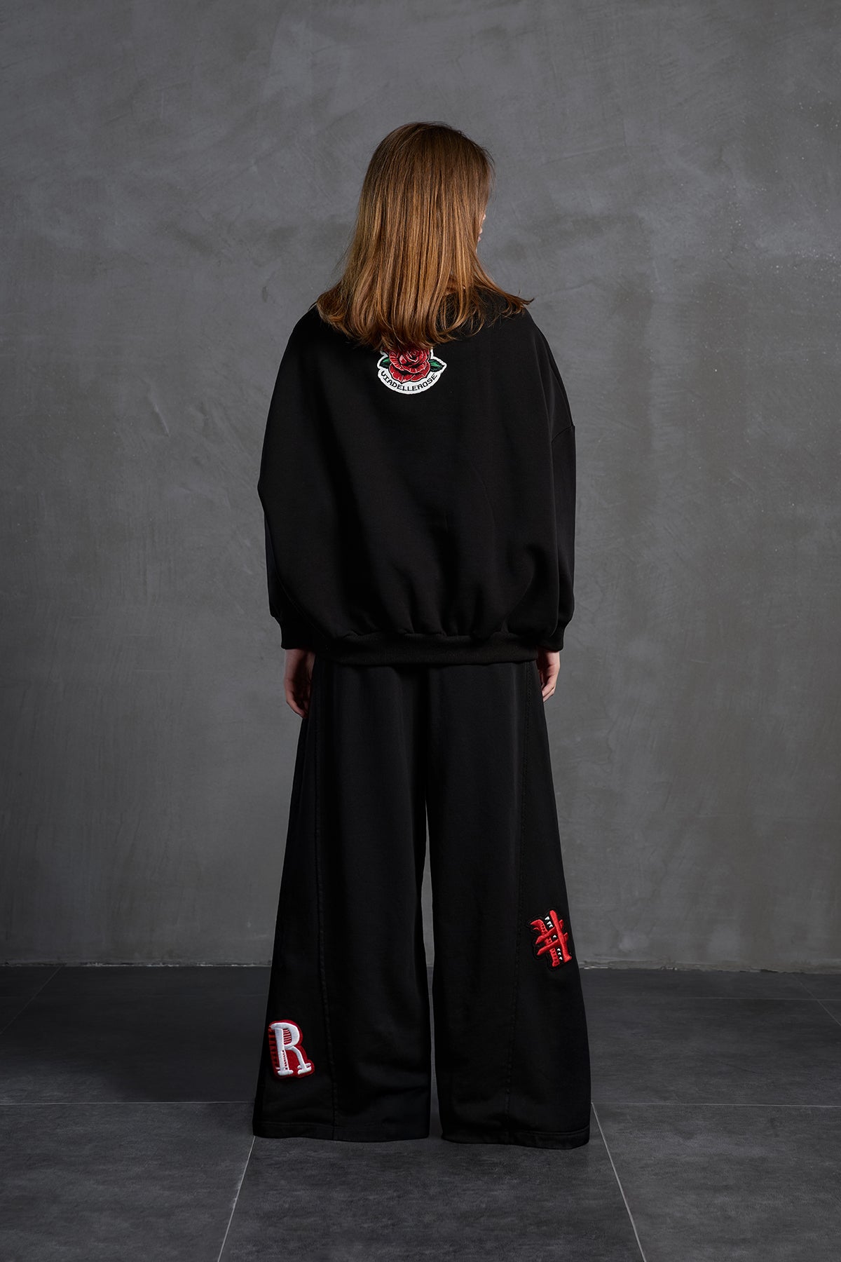 Siyah Oversize Esofman Pantolon 18158